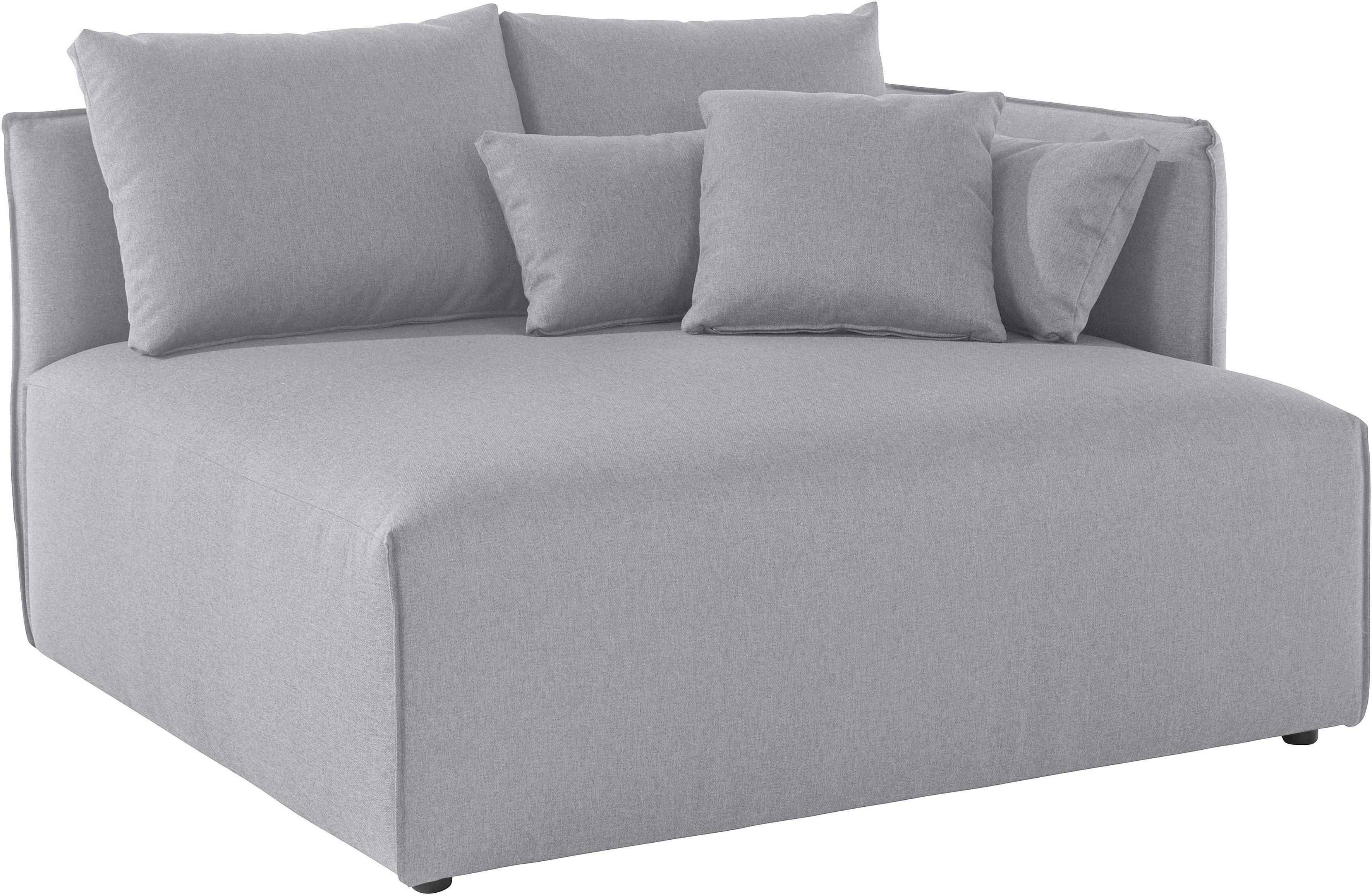OTTO home Ottomane Nöre, kurzes Lounge-Modul - zum Zusammenstellen, Breite 138 cm, Tiefe 128 cm