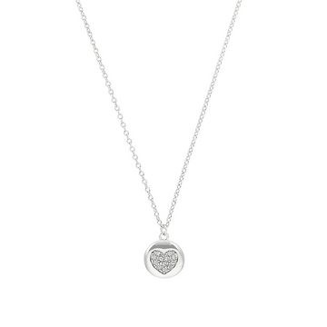 s.Oliver Silberkette für Damen, 925 Sterling Silber, Zirkonia synth., Herz (1-tlg., Kette mit Anhänger)