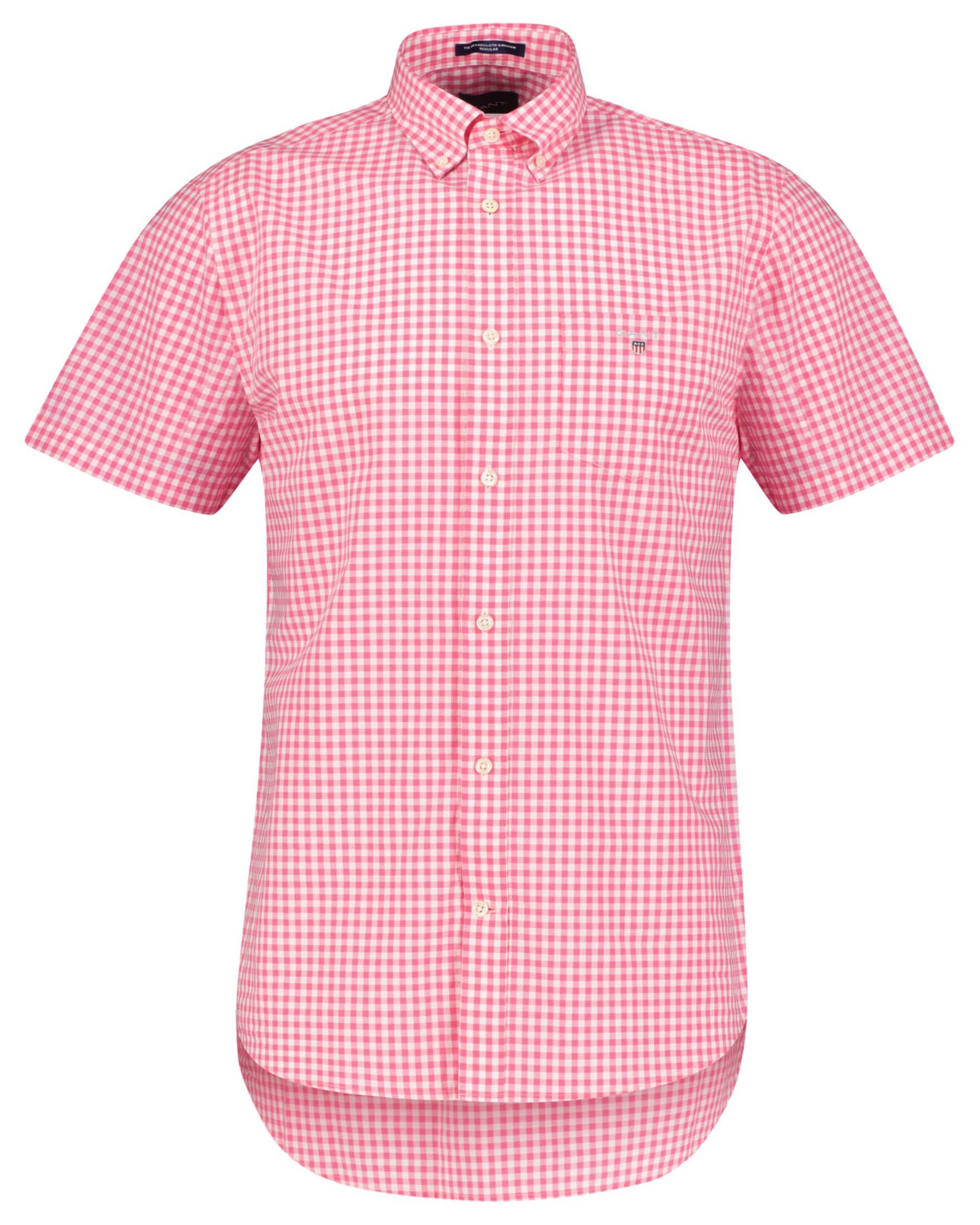 Gant Langarmhemd Herren Hemd THE BROADCLOTH GINGHA Kurzarm (1-tlg) pink (315)