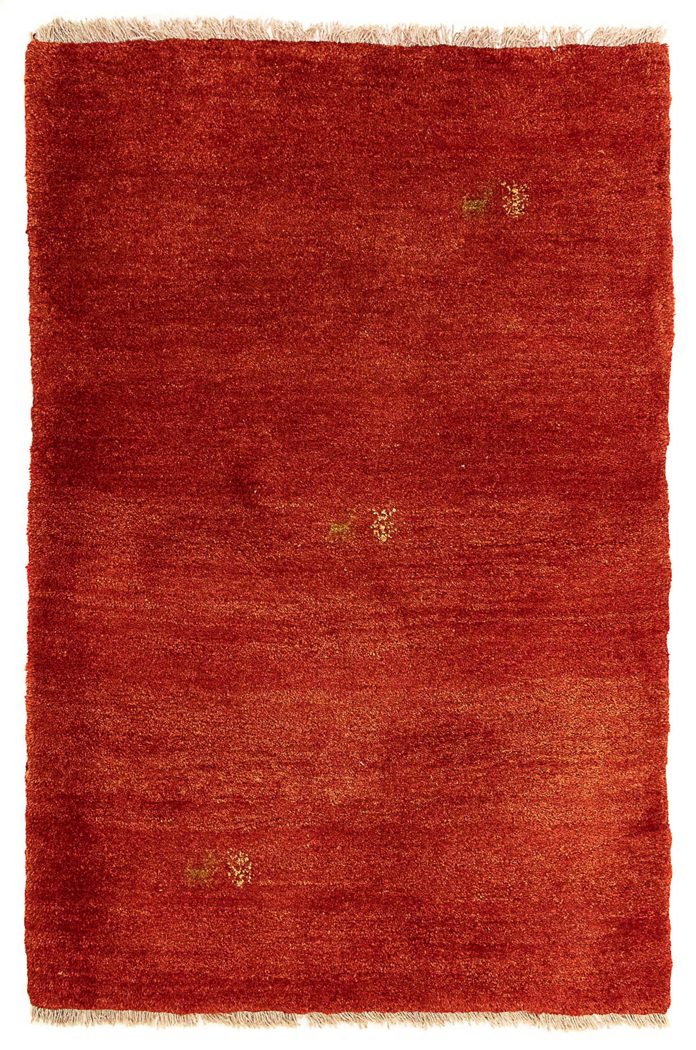 Perser - x Wollteppich morgenland, 18 82 Höhe: mit Einzelstück - - 125 Gabbeh rechteckig, cm Wohnzimmer, Handgeknüpft, mm, Zertifikat dunkelrot,