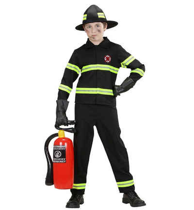 Widmann S.r.l. Kostüm Kinder Kostüm / Feuerwehrmann mit Hemd, Hose und Mütze / Größe: 128