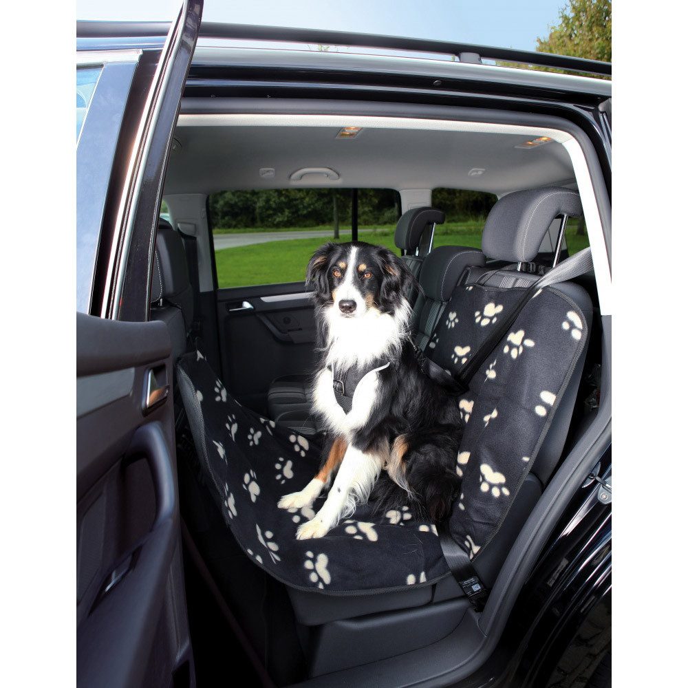 Hunde-autodecke 145 X 65 Cm Nylon/fleece Schwarz/beige günstig online kaufen