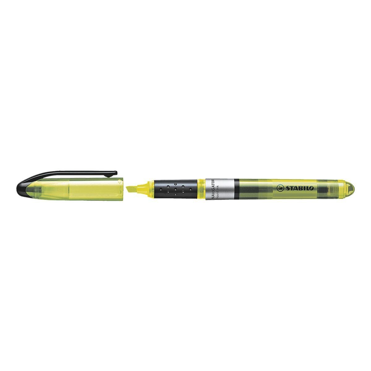 Navigator®, (1-tlg), STABILO Marker gelb Textmarker schnelltrocknend