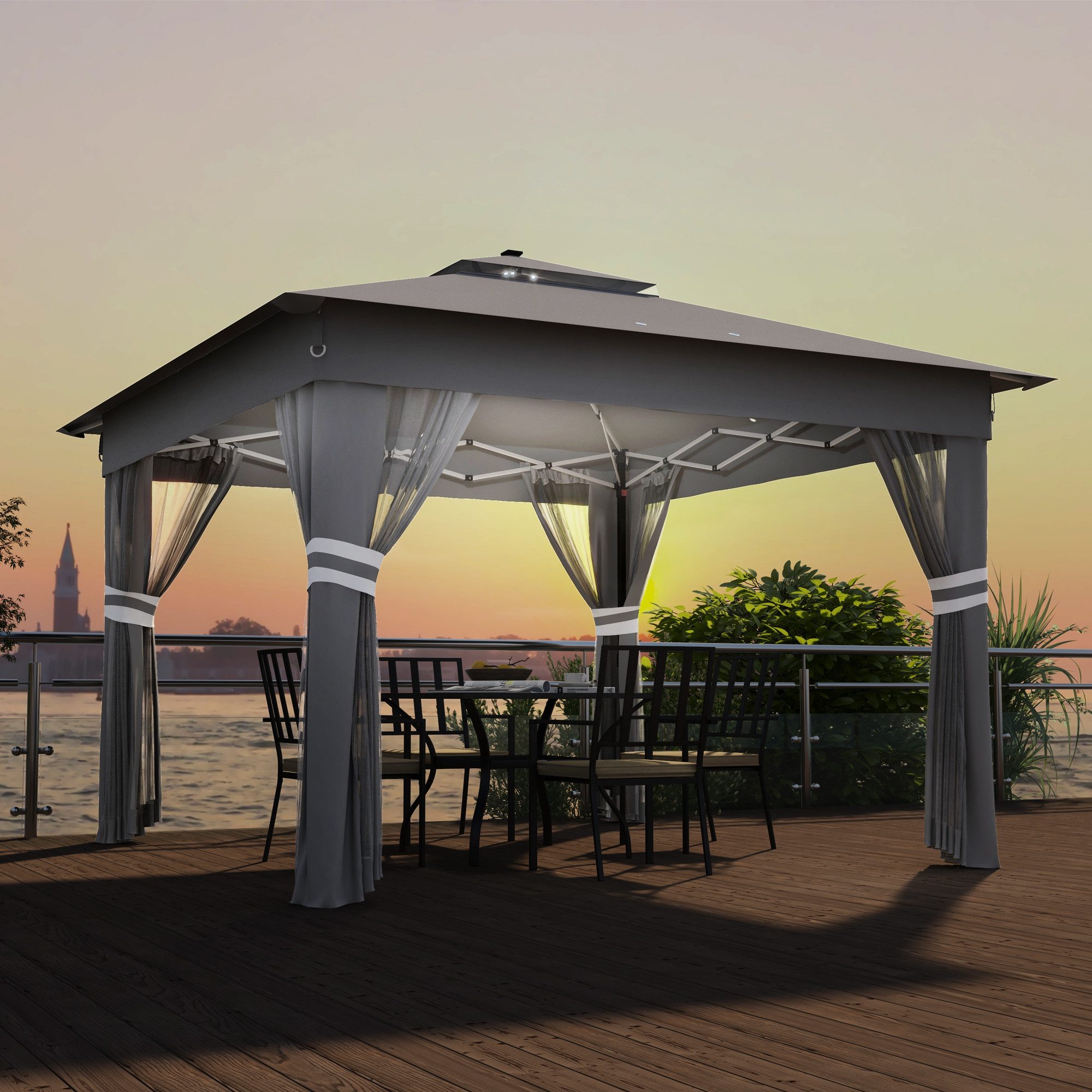 Outsunny Faltpavillon ca. 3 x 3 günstig online kaufen