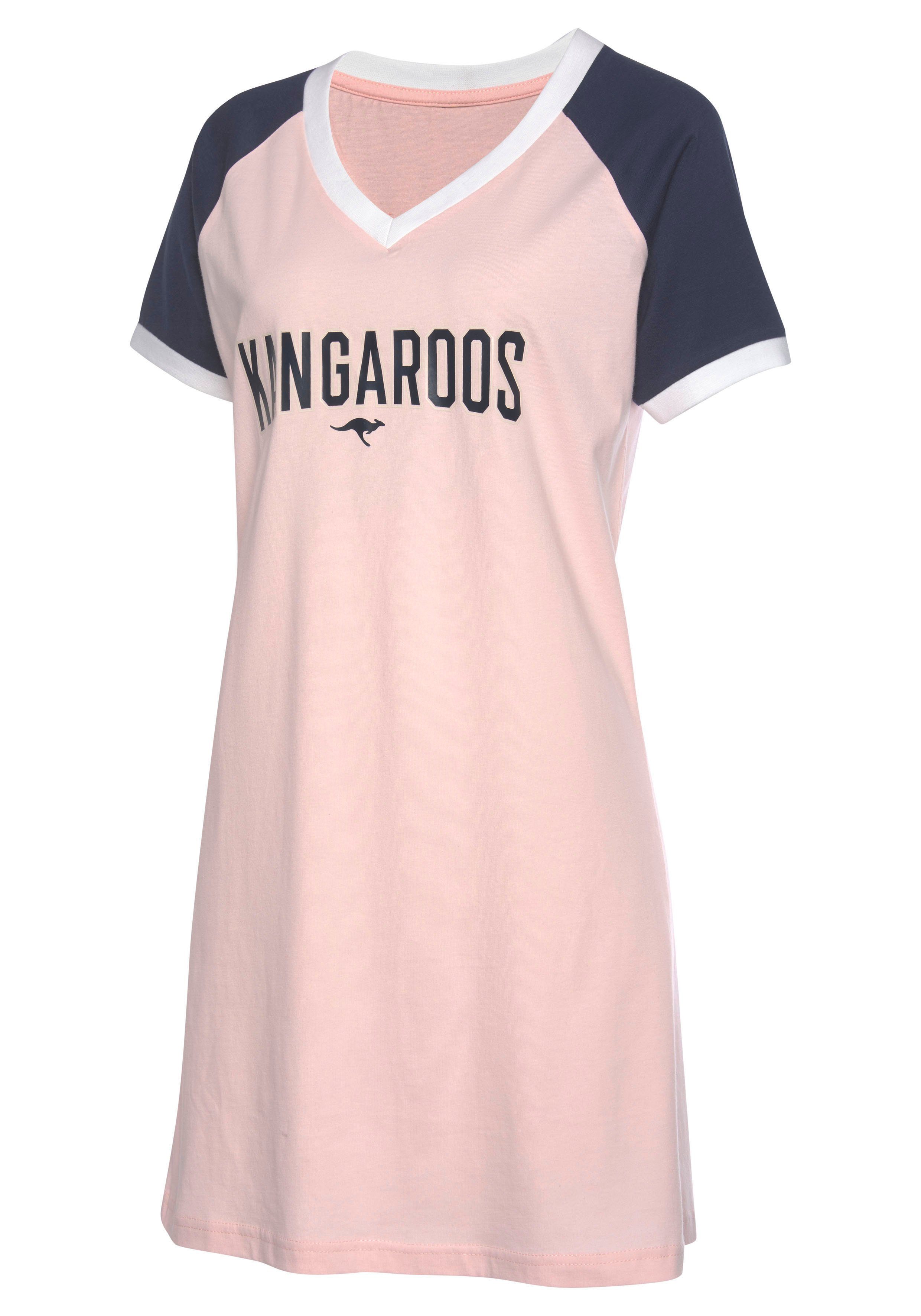 KangaROOS Bigshirt mit kontrastfarbenen Raglanärmeln