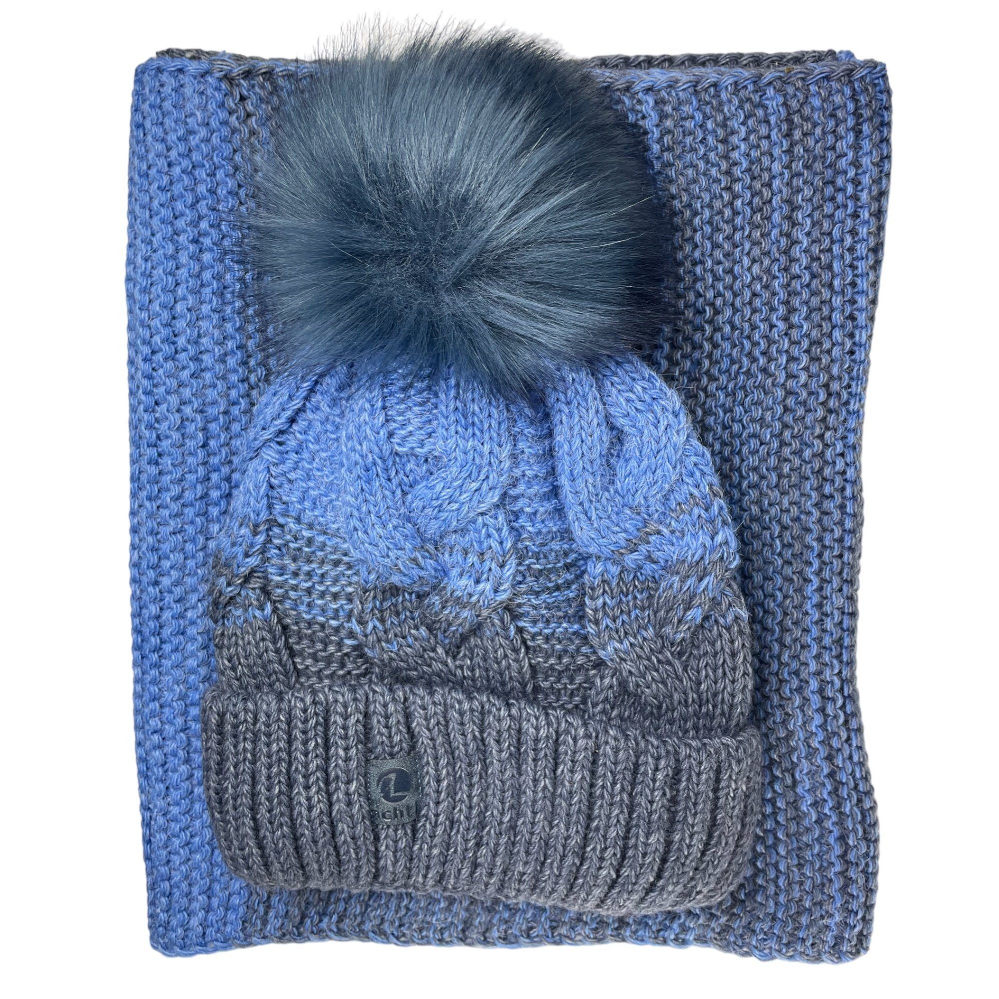 Taschen4life Bommelmütze Mütze & Schal Set achti 2469 (2er Set, Strickmütze günstig online kaufen