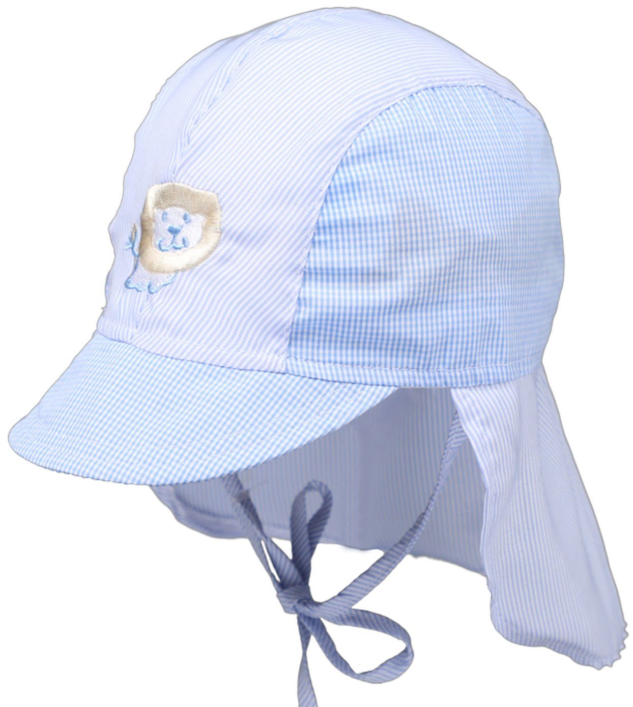 Fiebig Sonnenhut Fiebig Jungen Sommer Mütze Nackenschutz Bindemütze Schildmütze