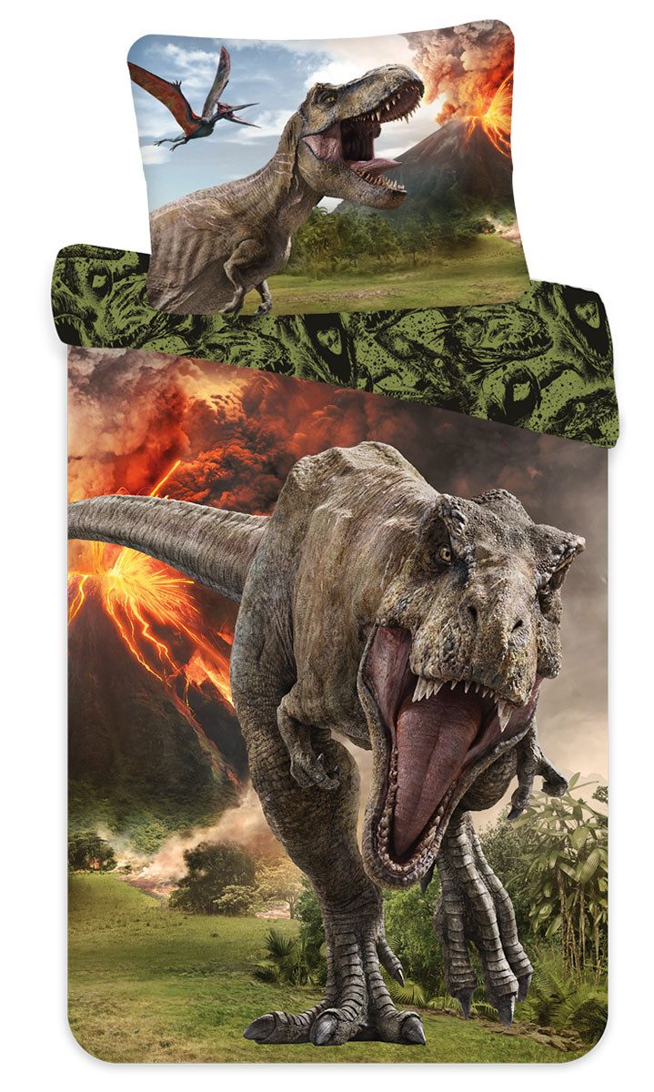 Jurassic World Kinderbettwäsche Bettwäsche Set, Jurassic World "Volcano", 1 günstig online kaufen
