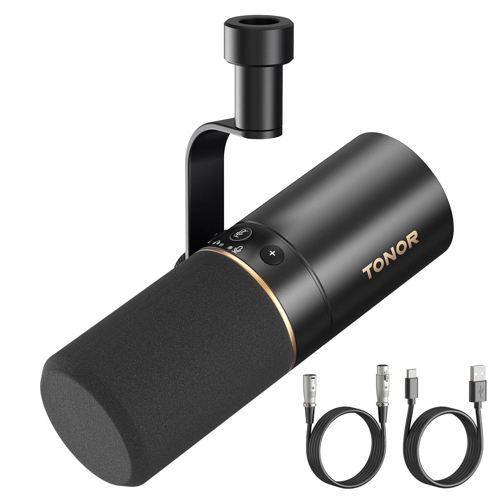 TONOR Mikrofon Dynamisches Microphone mit XLR/USB Kabel, Vocal Mic Gesangsmikrofon.