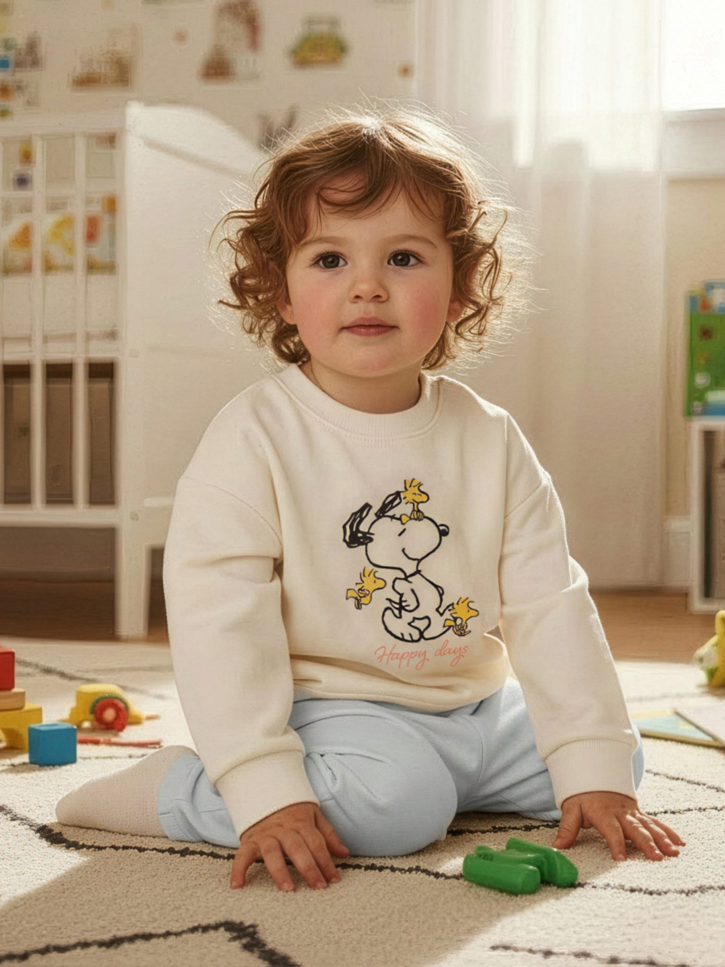 United Labels® Sweatshirt Peanuts Snoopy Baby Sweatshirt Pullover Babykleidung Oberteil Langarm