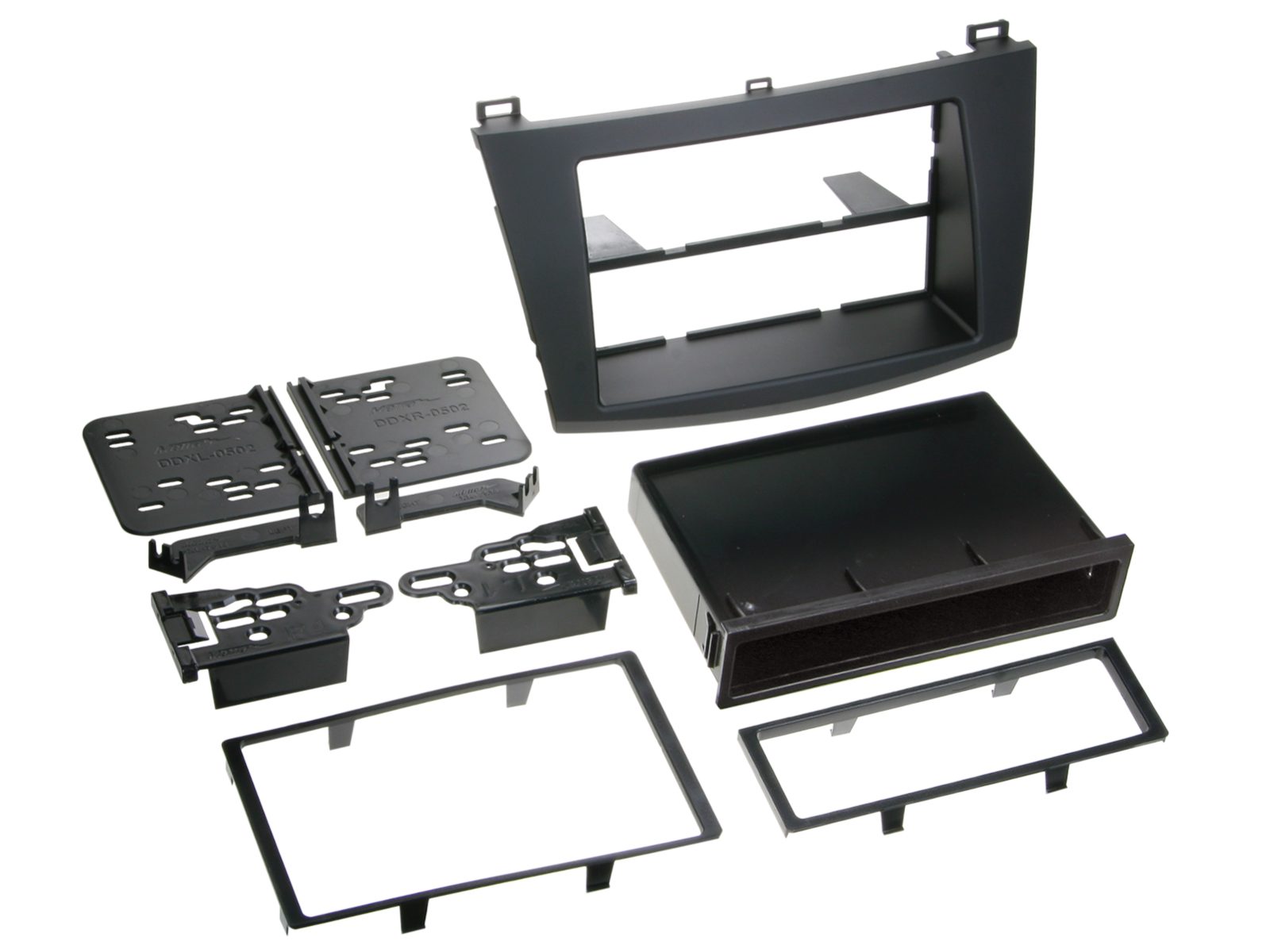 ACV ACV 281170-09 2-DIN Radioblende mit Fach Mazda 3 05/2009-09/2013 Auto-Adapter