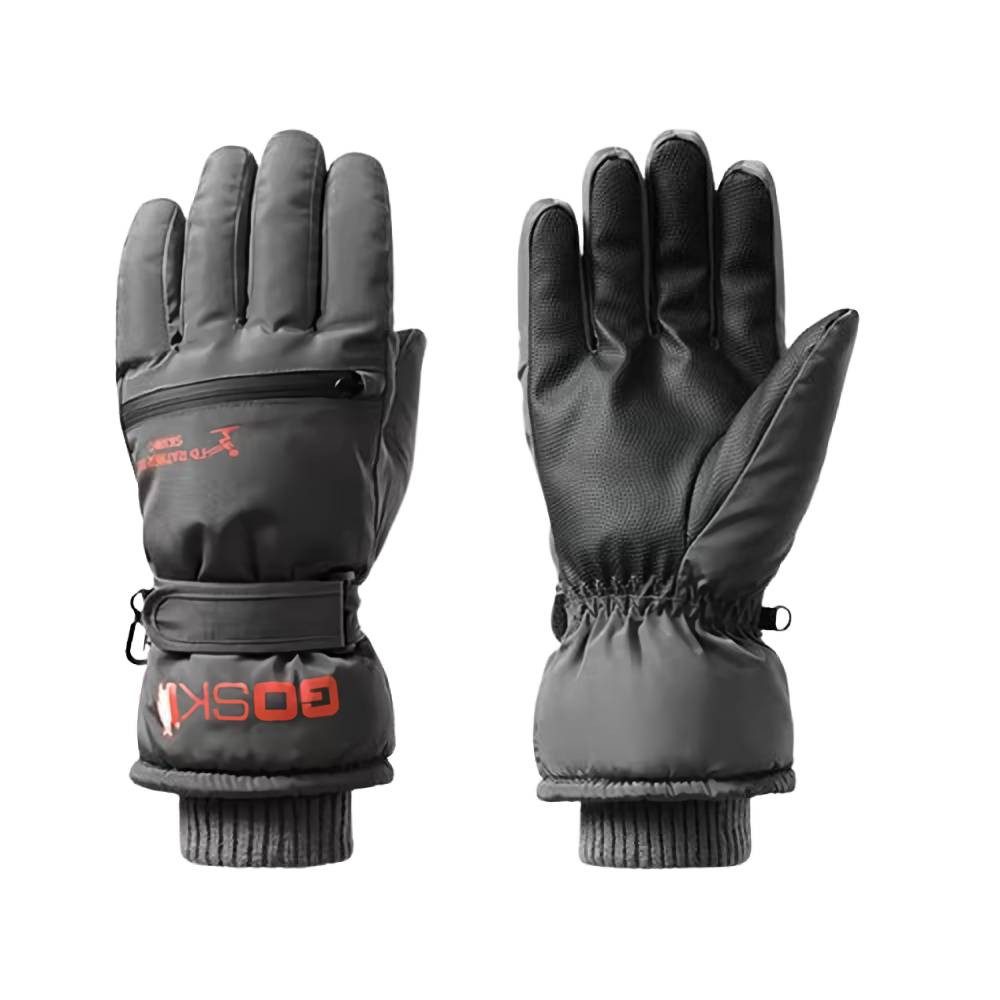 Skihandschuhe Winter-Skihandschuhe mit Reißverschlusstasche