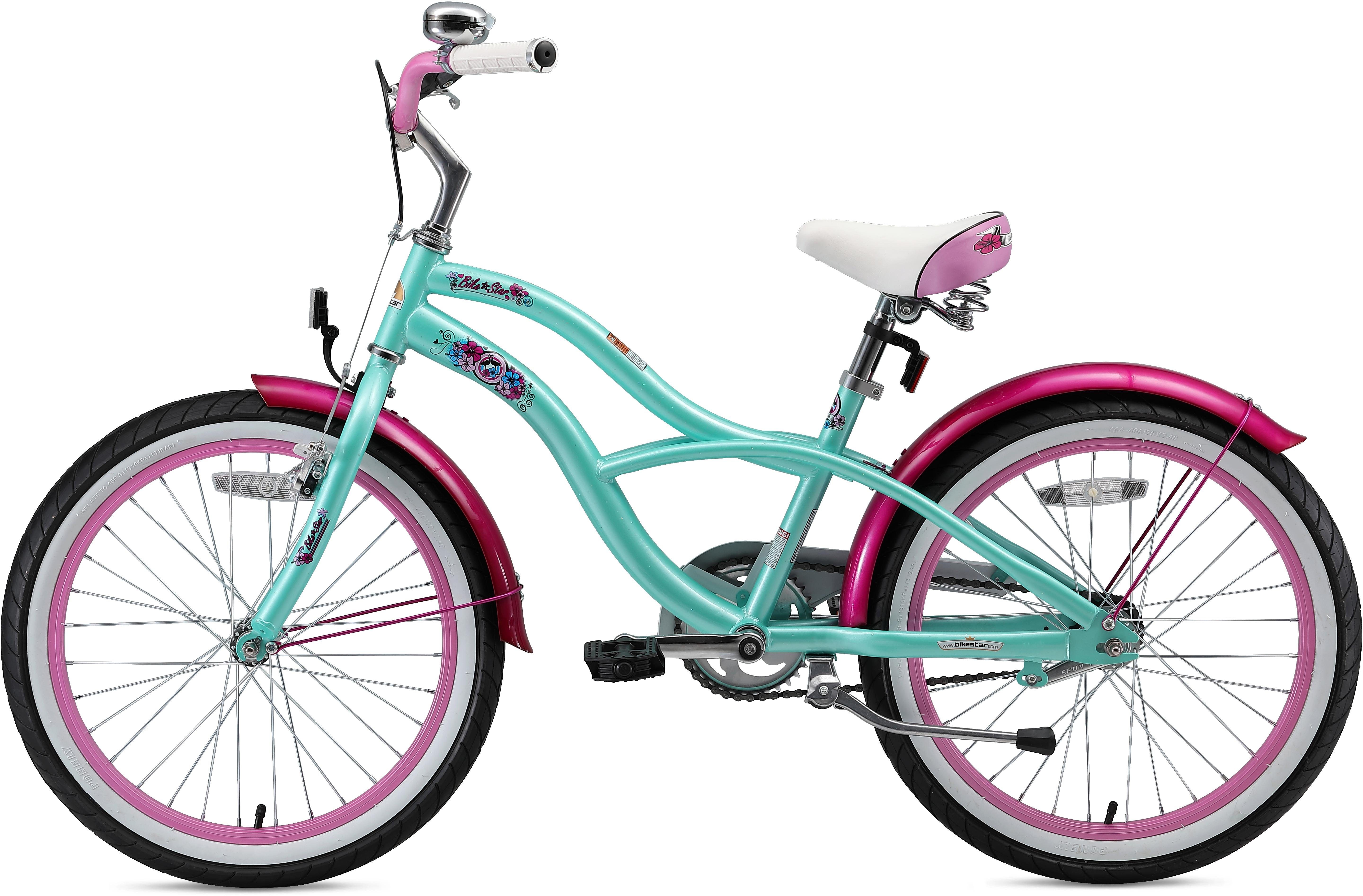 Bikestar Jugendfahrrad Cruiser, 1 Gang, für Damen