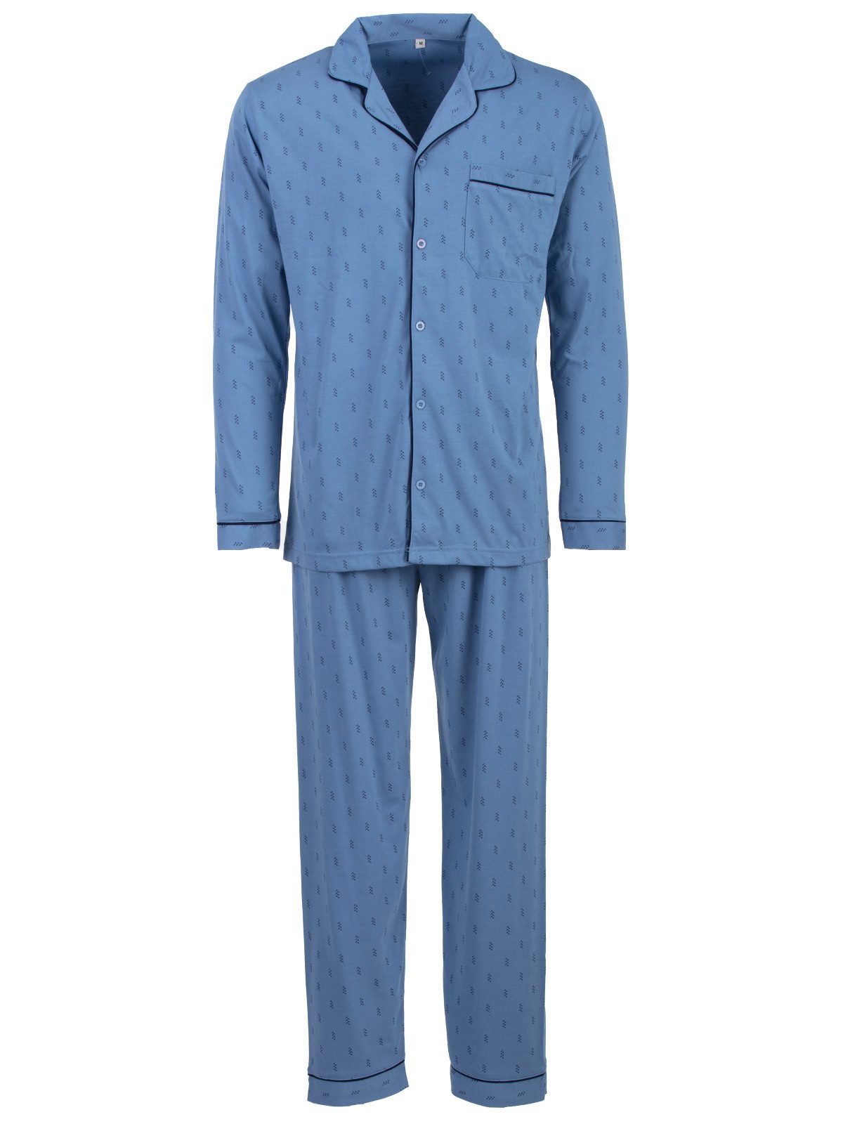 Henry Terre Schlafanzug Pyjama Set Langarm günstig online kaufen