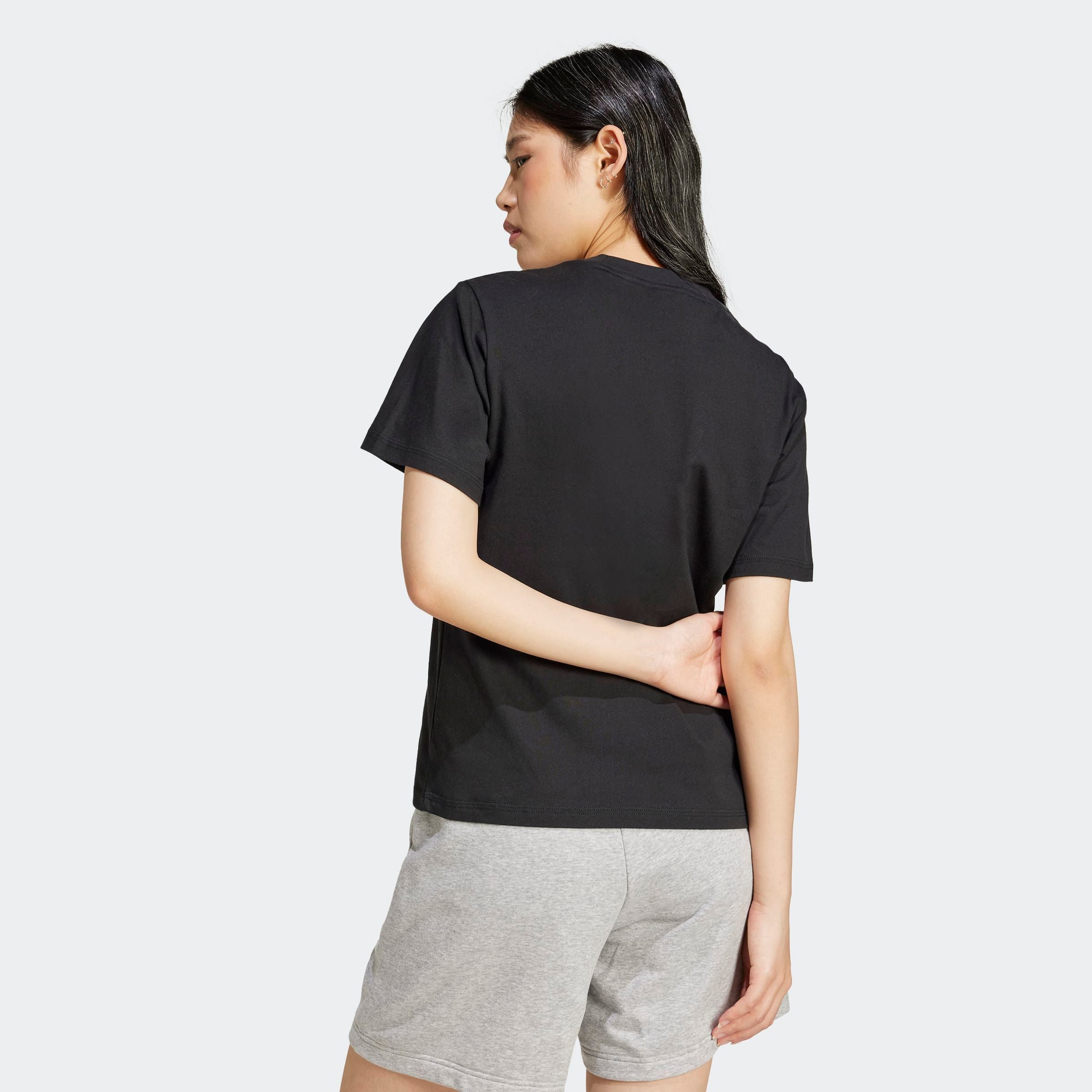 adidas Sportswear T-Shirt W SL SJ T Basic Design, Rundhalsausschnitt, mit kleinem 3-Streifen Logo