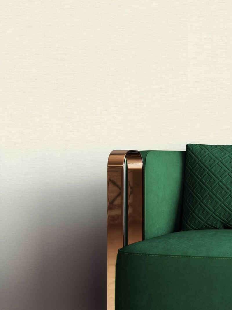 Newroom Vliestapete, Weiß Tapete Modern Unifarbe - Einfarbig Leinenoptik Uni Schlicht Leinen Struktur für Wohnzimmer Schlafzimmer Küche