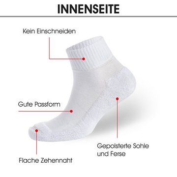 NAHLE Funktionssocken Arbeitssocken für Damen und Herren Wandersocken Multifunktionssocken (12-Paar, 12 Paar) mit extra starker Polsterung, atmungsaktiv - kein Schwitzen