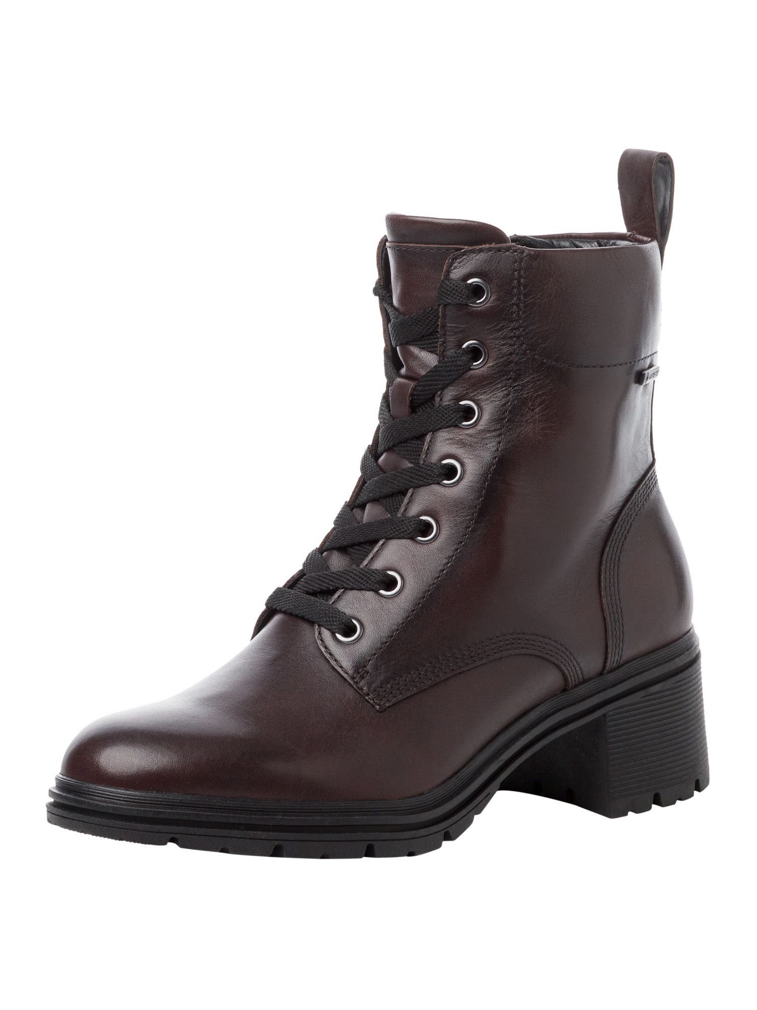Gore-Tex, TOUCH-IT aus Leder Blockabsatz Schnürstiefelette