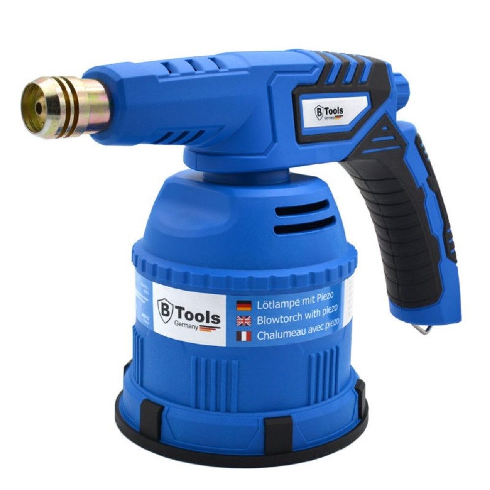 B-Tools Lötlampe 36055, max. 1300 °C, Gas, 1-tlg., Piezozündung für einfache und sichere Nutzung