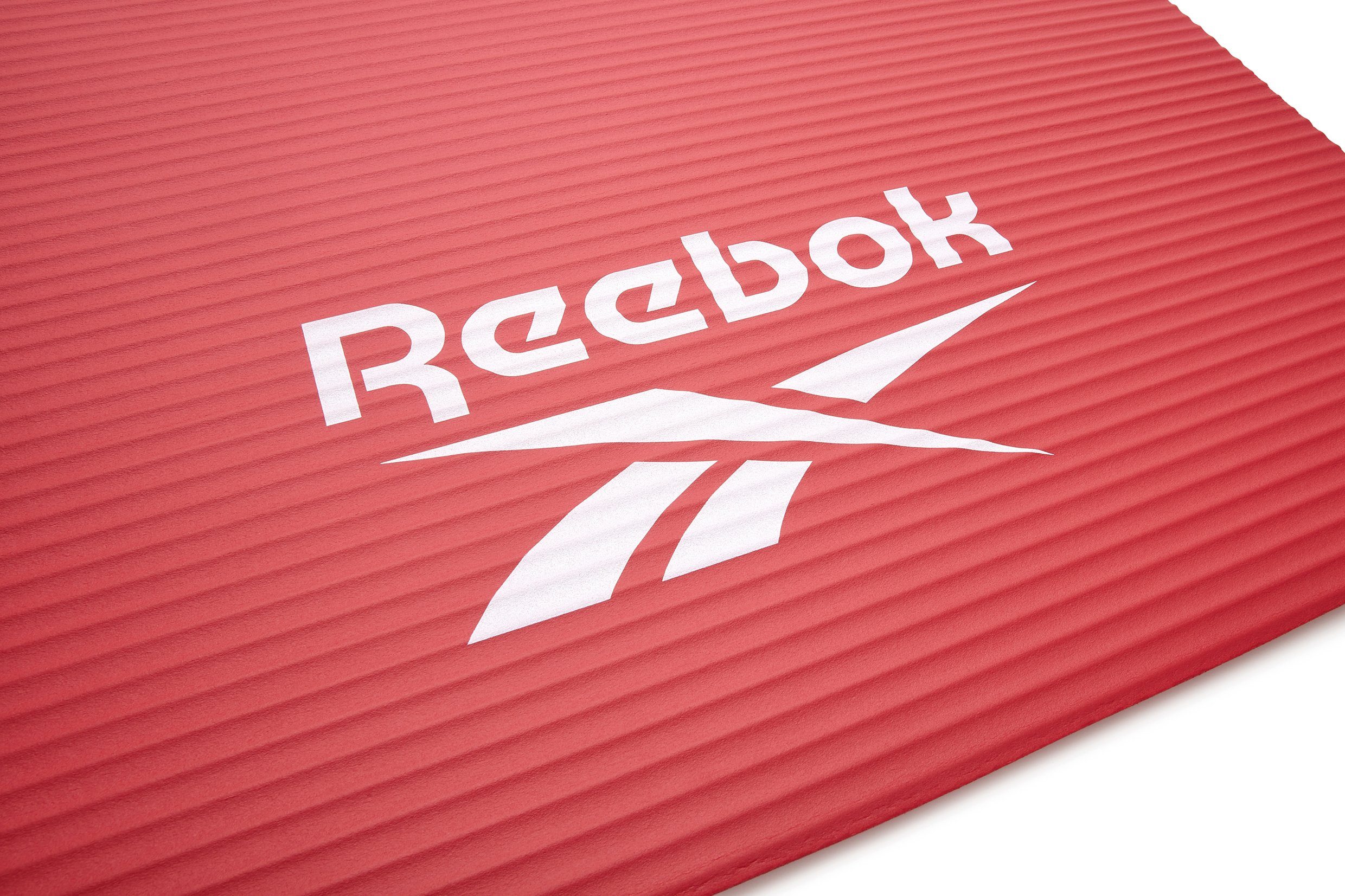 Fitness-/Trainingsmatte, Reebok 15mm, Reebok rot Rutschfeste Fitnessmatte Oberfläche