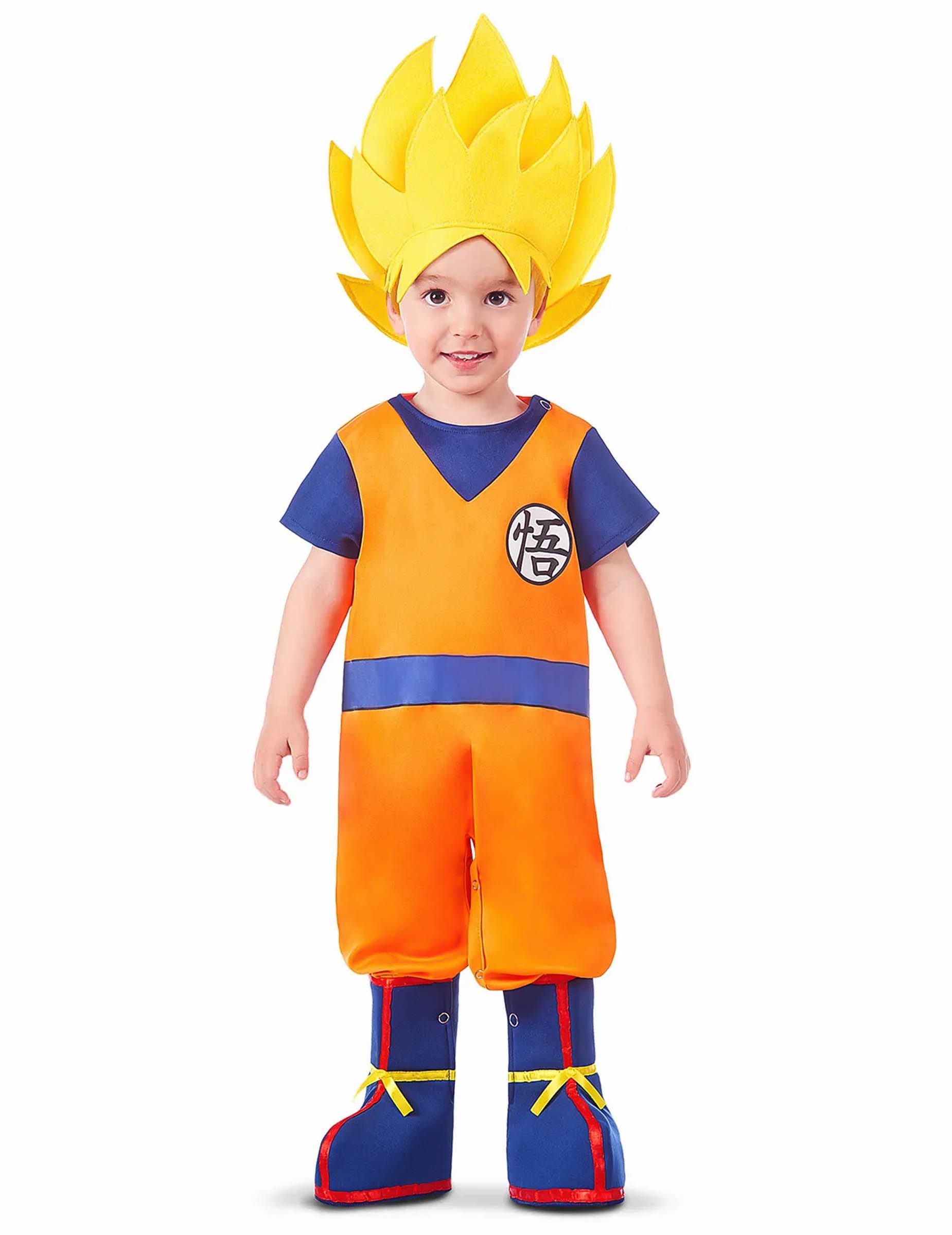 Viving Costumes Kostüm Dragon Ball Z Kinderkostüm Overall 3-teilig orange-blau