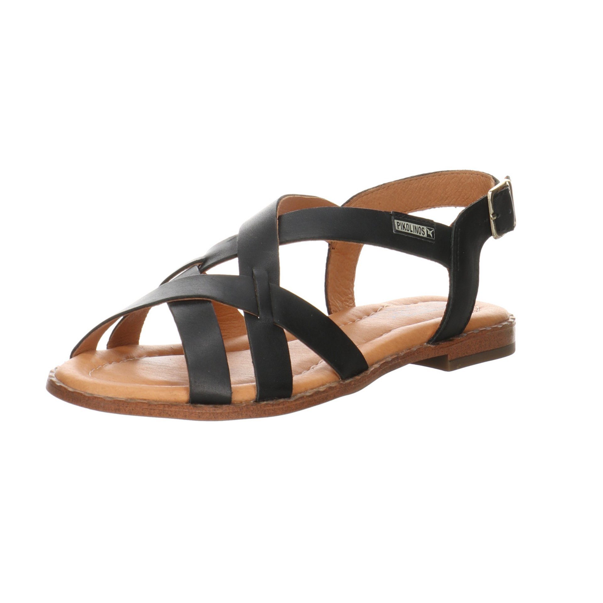 Algar Riemchensandalen PIKOLINOS Sandale black Glattleder Damen Riemchensandale Wox