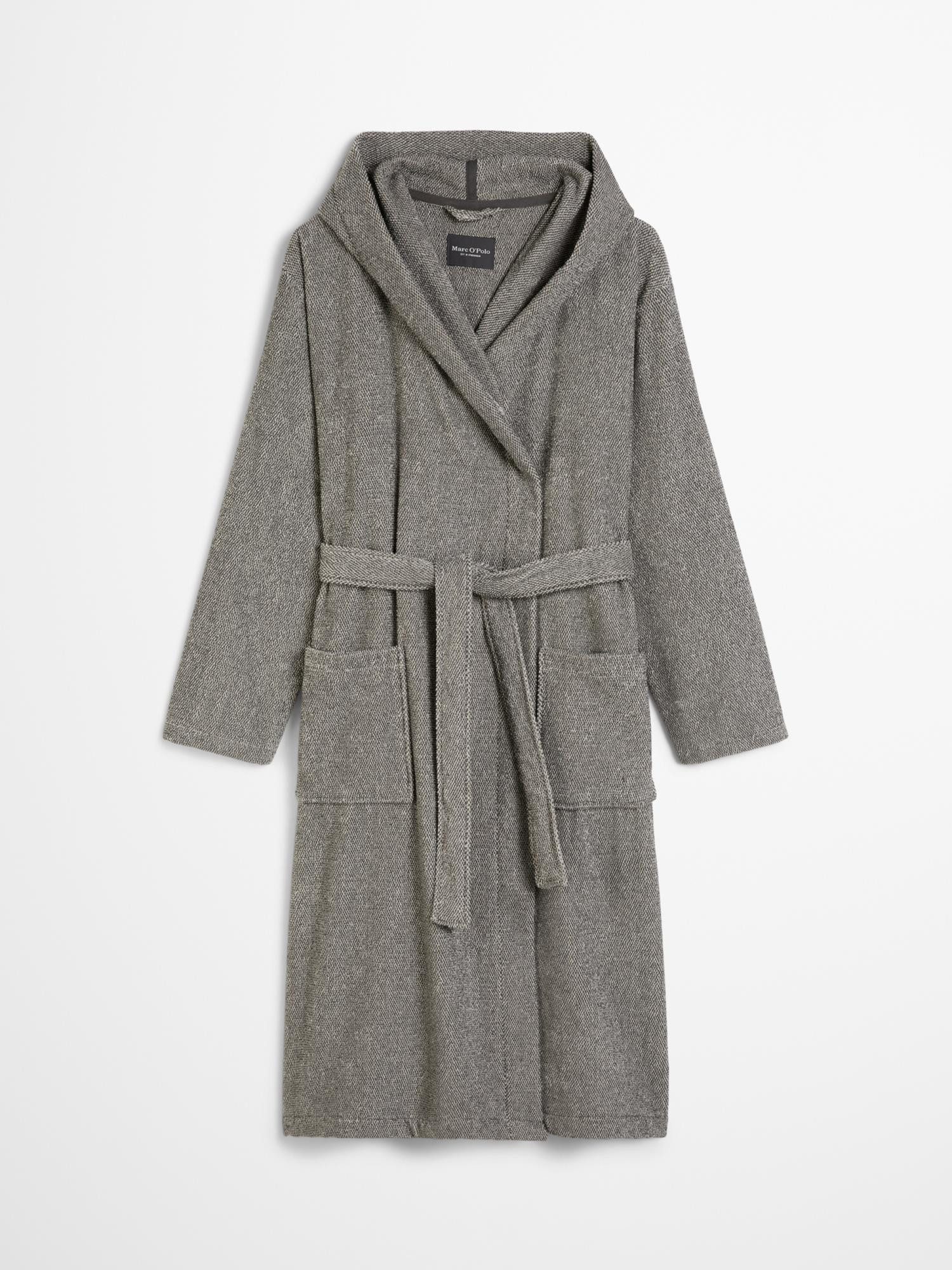 Marc O'Polo Home Herrenbademantel Timeless Men Melange, Langform, Baumwolle günstig online kaufen