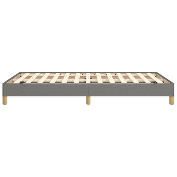 vidaXL Bett Bettgestell Dunkelgrau 120x190 cm Stoff