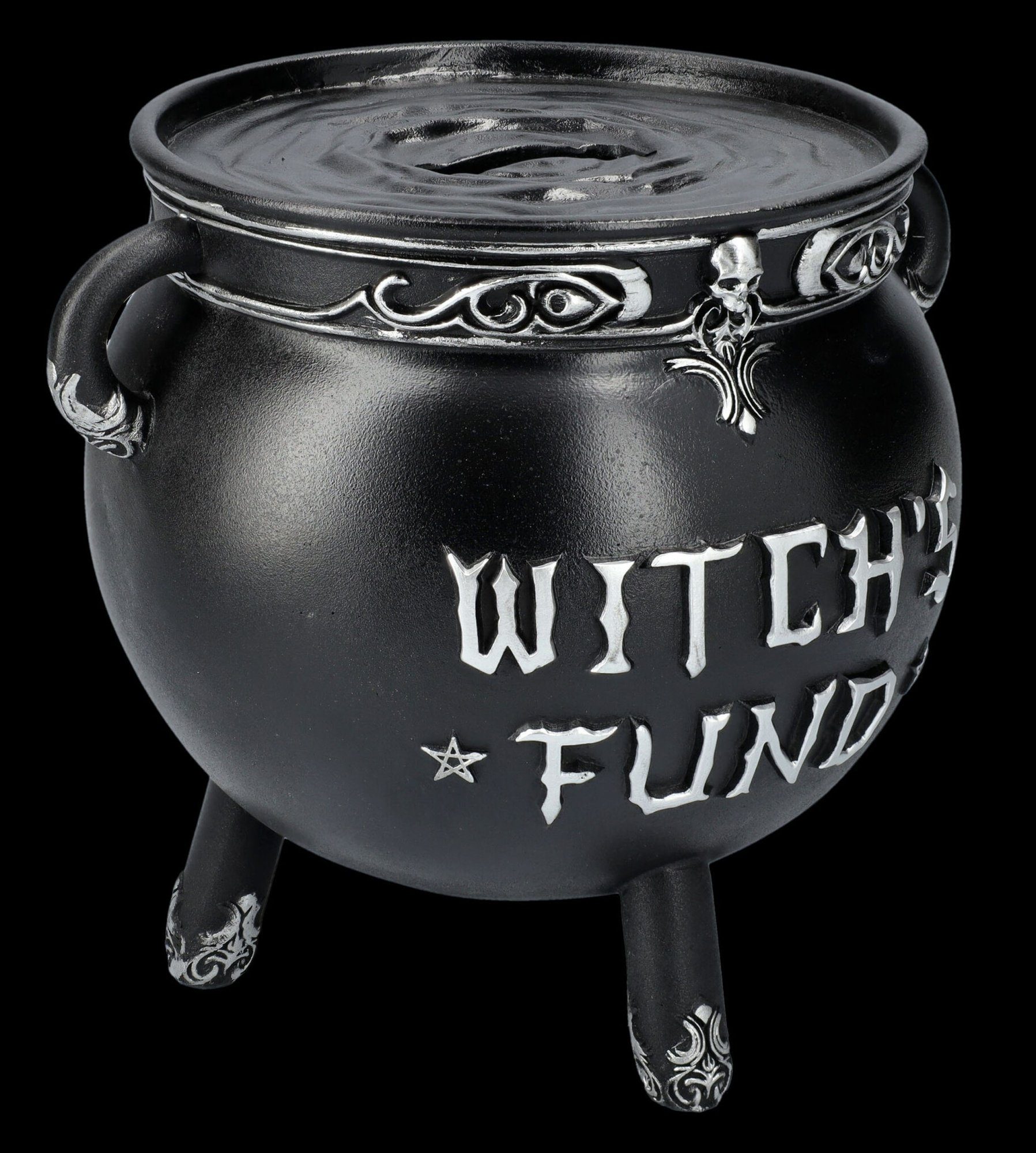 Figuren Shop GmbH Spardose Spardose Hexenkessel - Witch's Fund - Fantasy Sparbüchse Dekoration