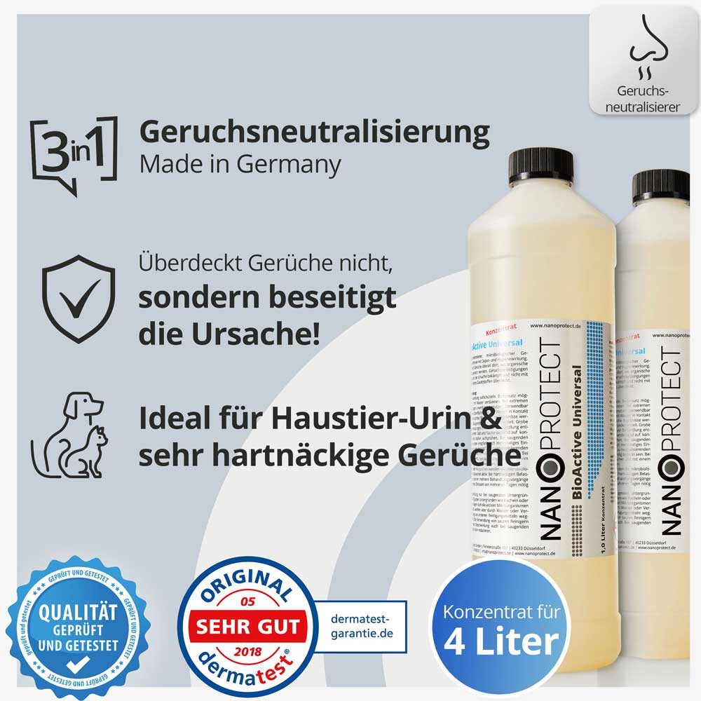 Thumbnail - Nanoprotect Geruchsentferner BioActive Universal - Refill Set - 2 L - Geruchsneutralisierer