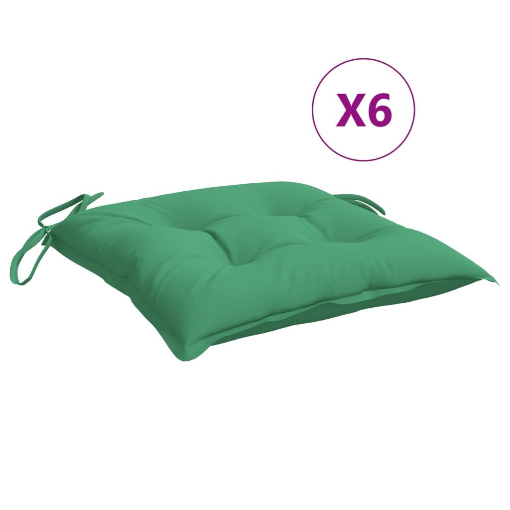 vidaXL Sitzauflage Stuhlkissen 6 Stk. Grün günstig online kaufen