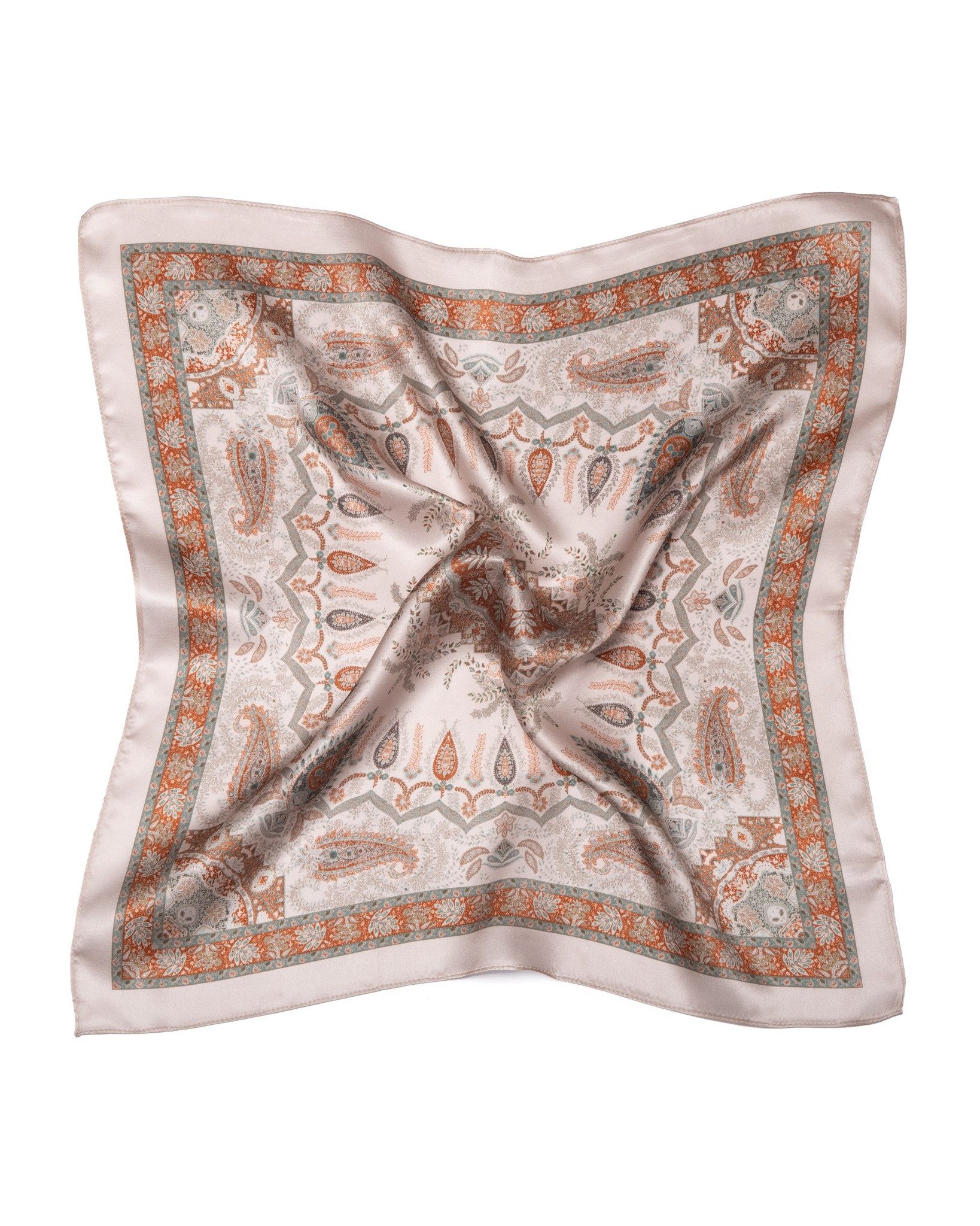 MayTree Seidentuch quadratisch Paisley 53x53 classic, (Stück), 100% Maulbeerseide