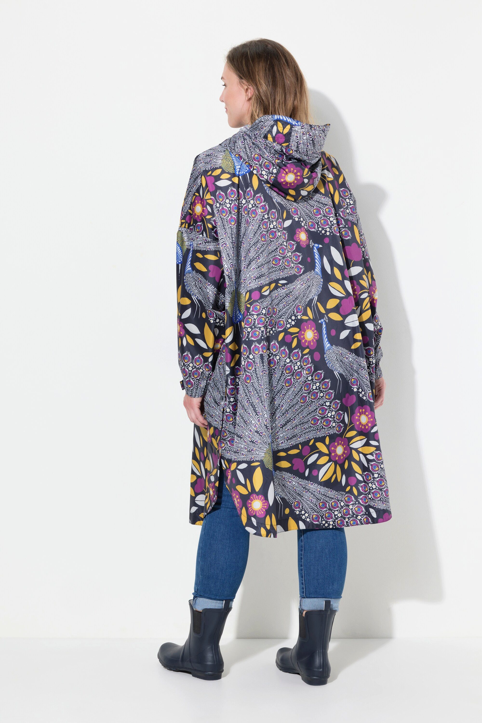 Laurasøn Funktionsjacke Funktions-Regencape Unisex Print Kapuze