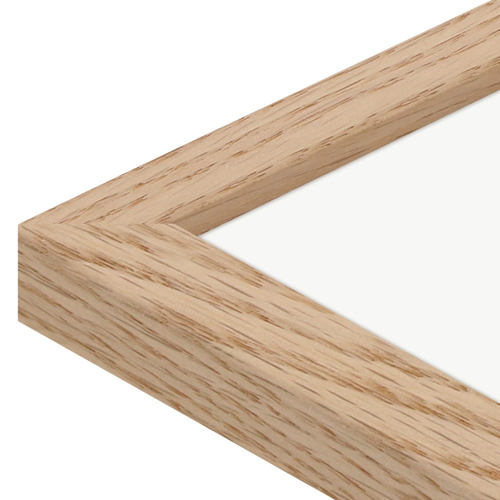 WANDStyle Galerierahmen G950 25x50 cm, für 3 Bilder, im Format 13x18 cm, aus Massivholz in der Farbe Eiche