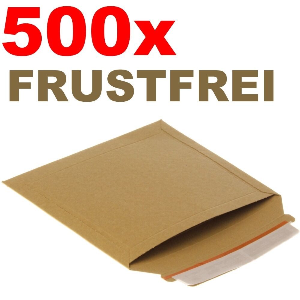 kraftmax Versandtasche 500x Vollpappe Buch Verpackung Посылочные принадлежности 235 x 180 mm A5