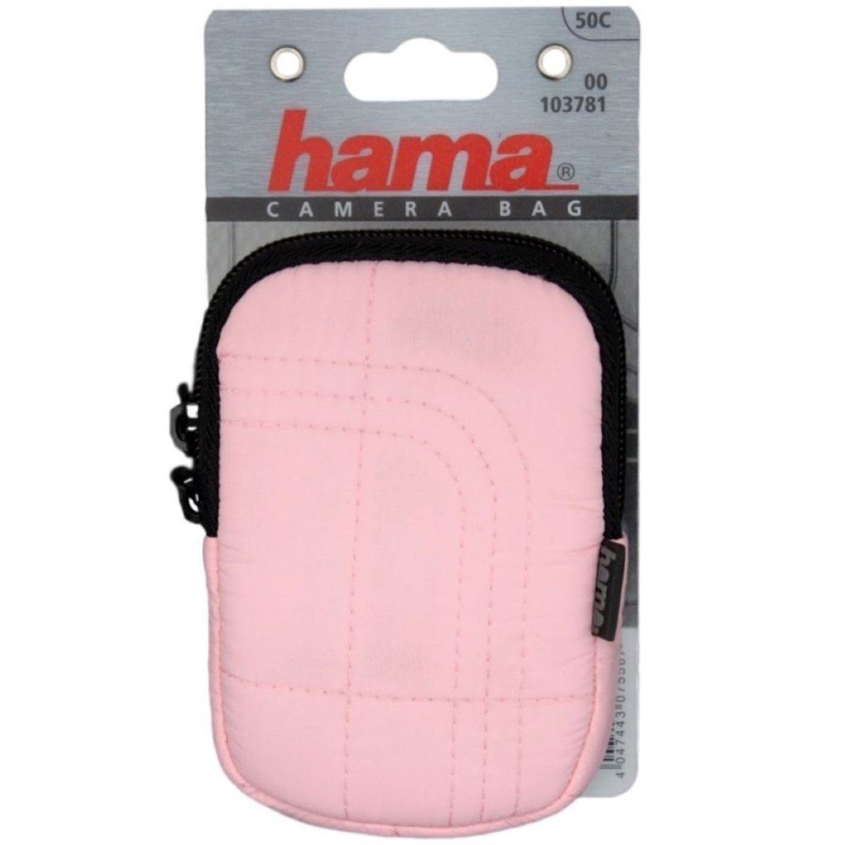 Hama Kameratasche Kamera-Tasche Universal Fancy Memory 50C Rosa, Reißverschluss, Innenfach, für kleine Digital-Kamera Foto Digicam