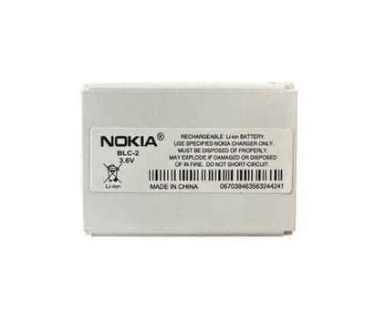 Nokia Original Nokia BLC-2 Akku 1000 mAh Nokia 3310 3330 3510 3410 3510i Handy-Akku Nokia BLC-2 1000 mAh (3,6 V), Schnelles und effizientes Laden, Li-Ionen Zellen, Überladungsschutz