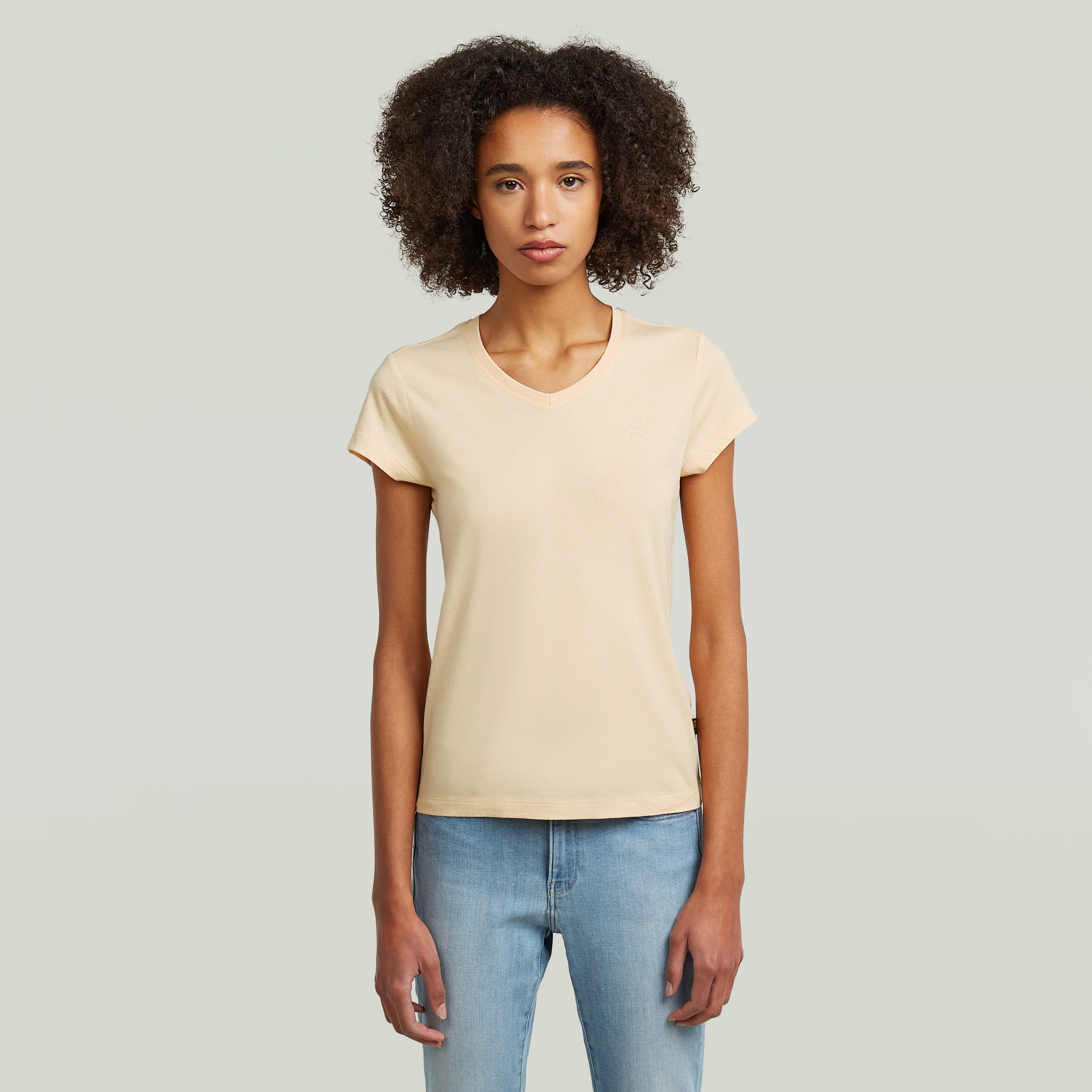 G-STAR V-Shirt Eyben mit Label