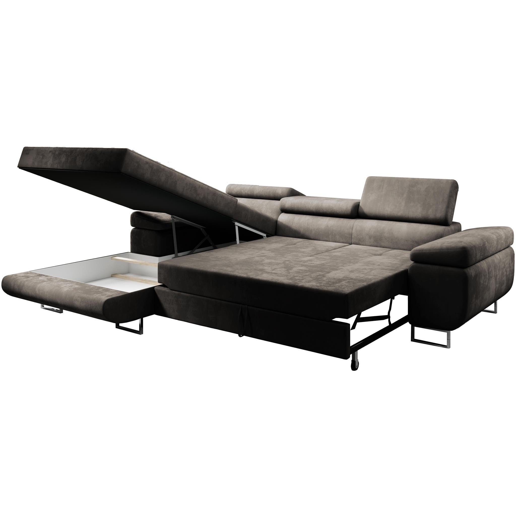 Beautysofa Ecksofa Alons mit Schlaffunktion auf günstig online kaufen