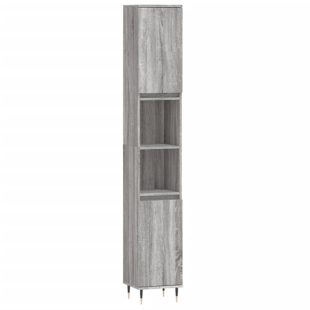 vidaXL Hochschrank Badschrank Grau Sonoma 30x30x190 günstig online kaufen