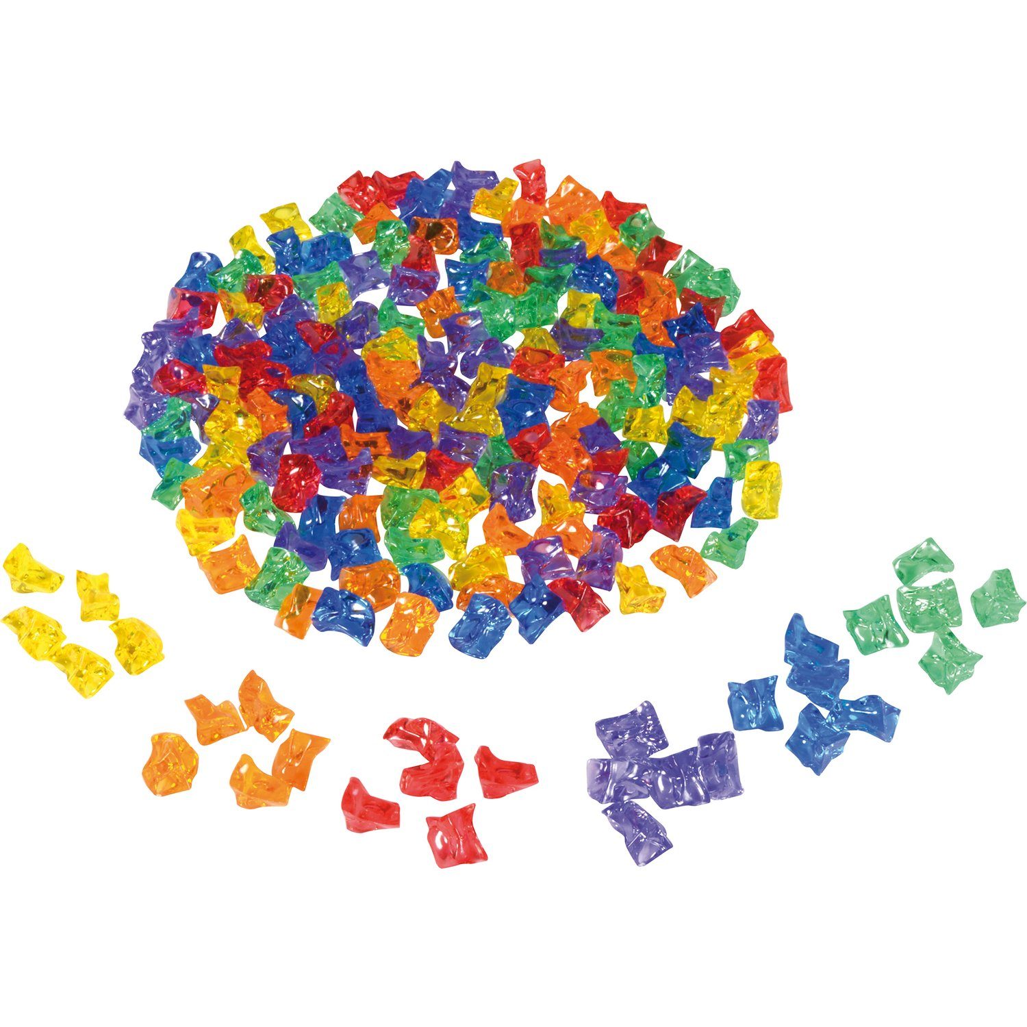EDUPLAY Lernspielzeug Transparente Steine (180-St)