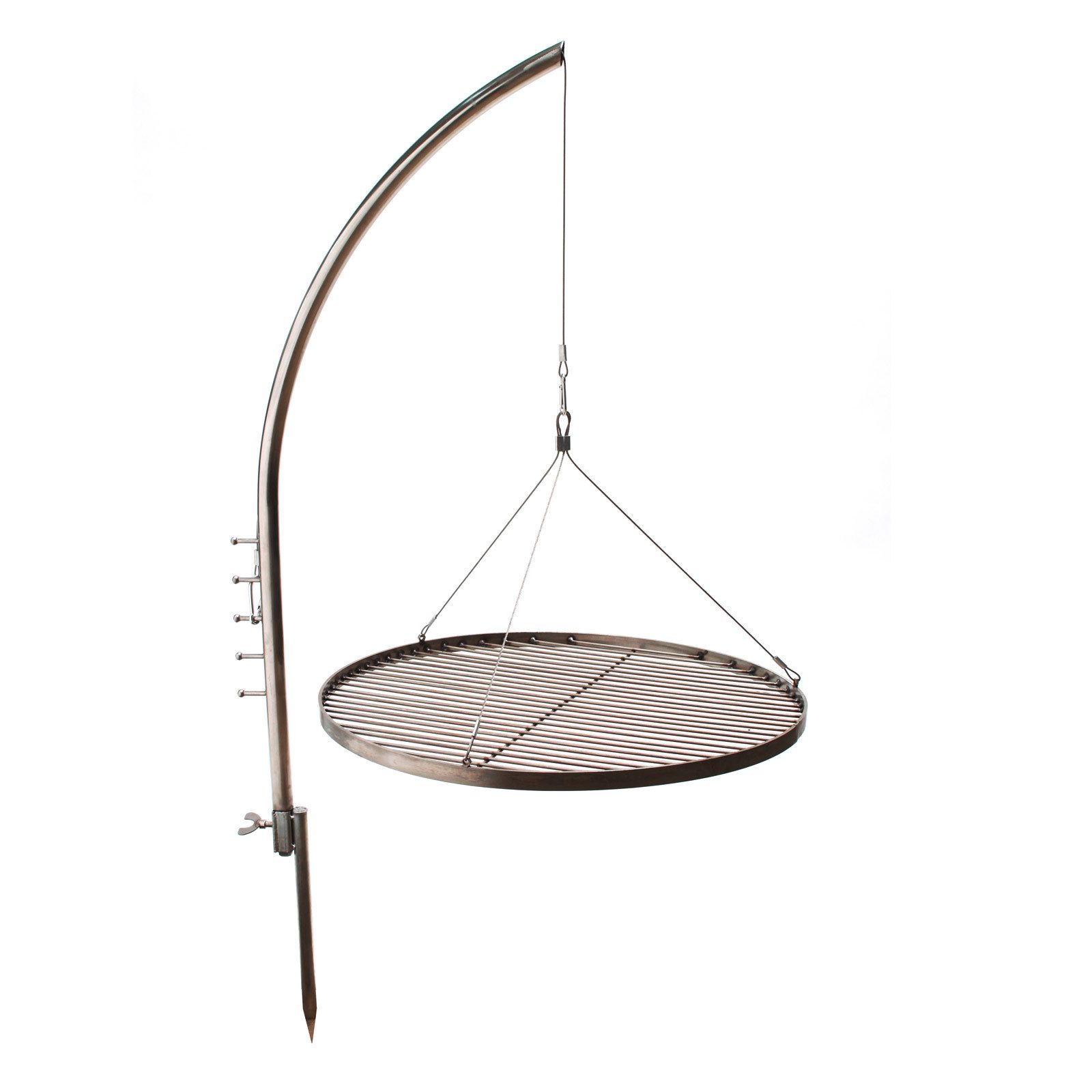 DEMA Grillkamin MURCIA, 55cm, Edelstahl, mit Erdspieß, 5-fach Höhenverstellbar
