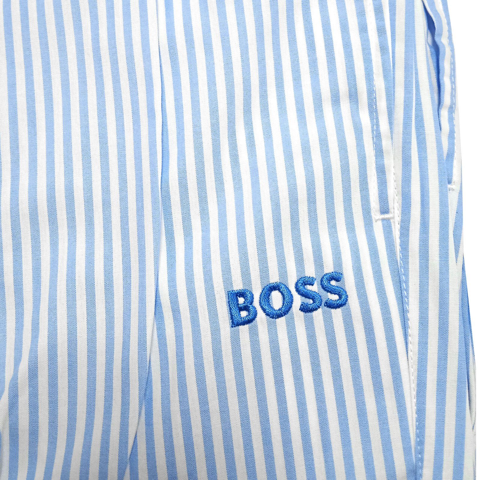 Herren Hosen BOSS Pyjamahose Stripe Pants mit kleinem gestickten Logo