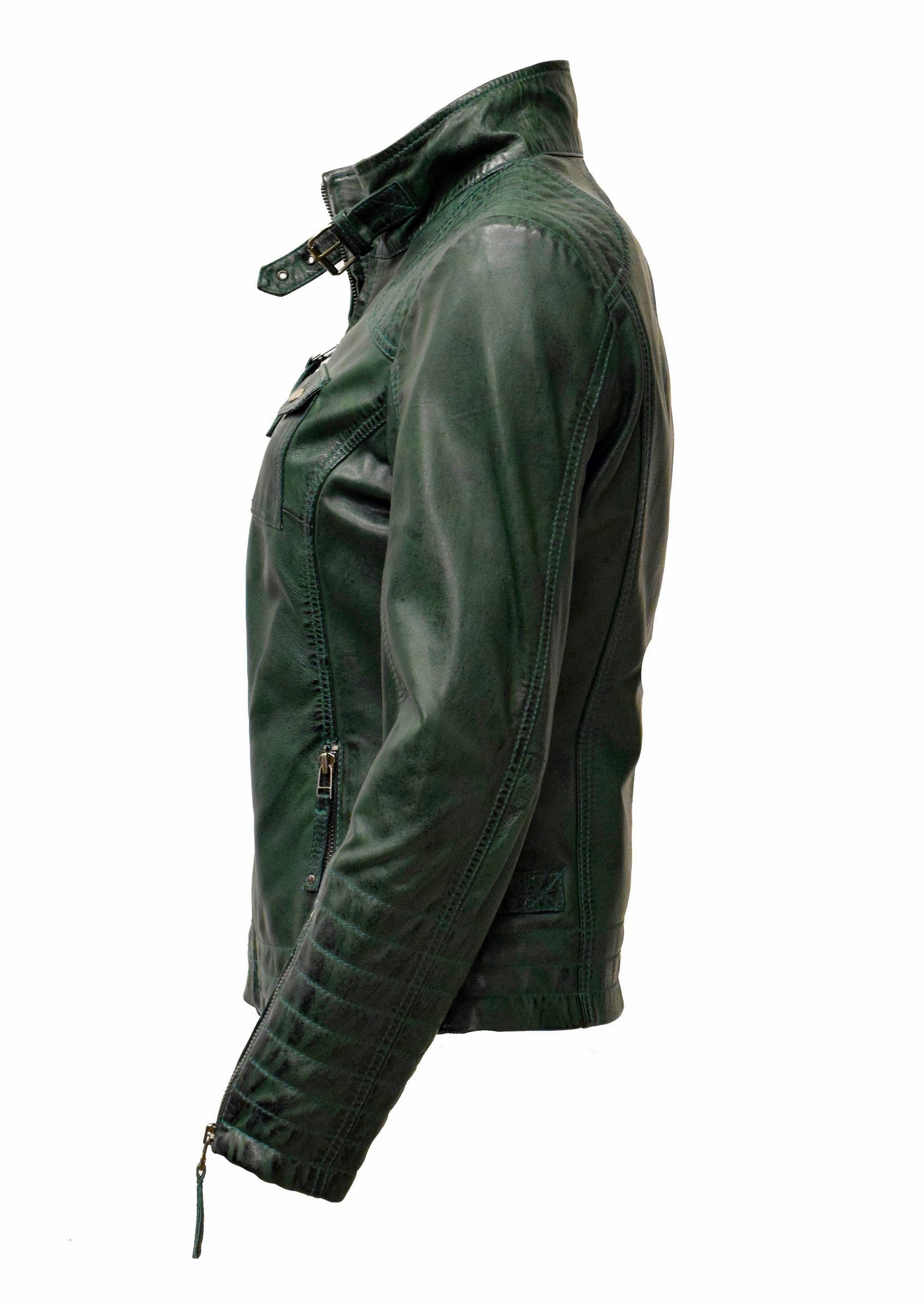 Zimmert Leather Lederjacke Emmy Lammnappa, sportliche Lederjacke, Brusttasc günstig online kaufen
