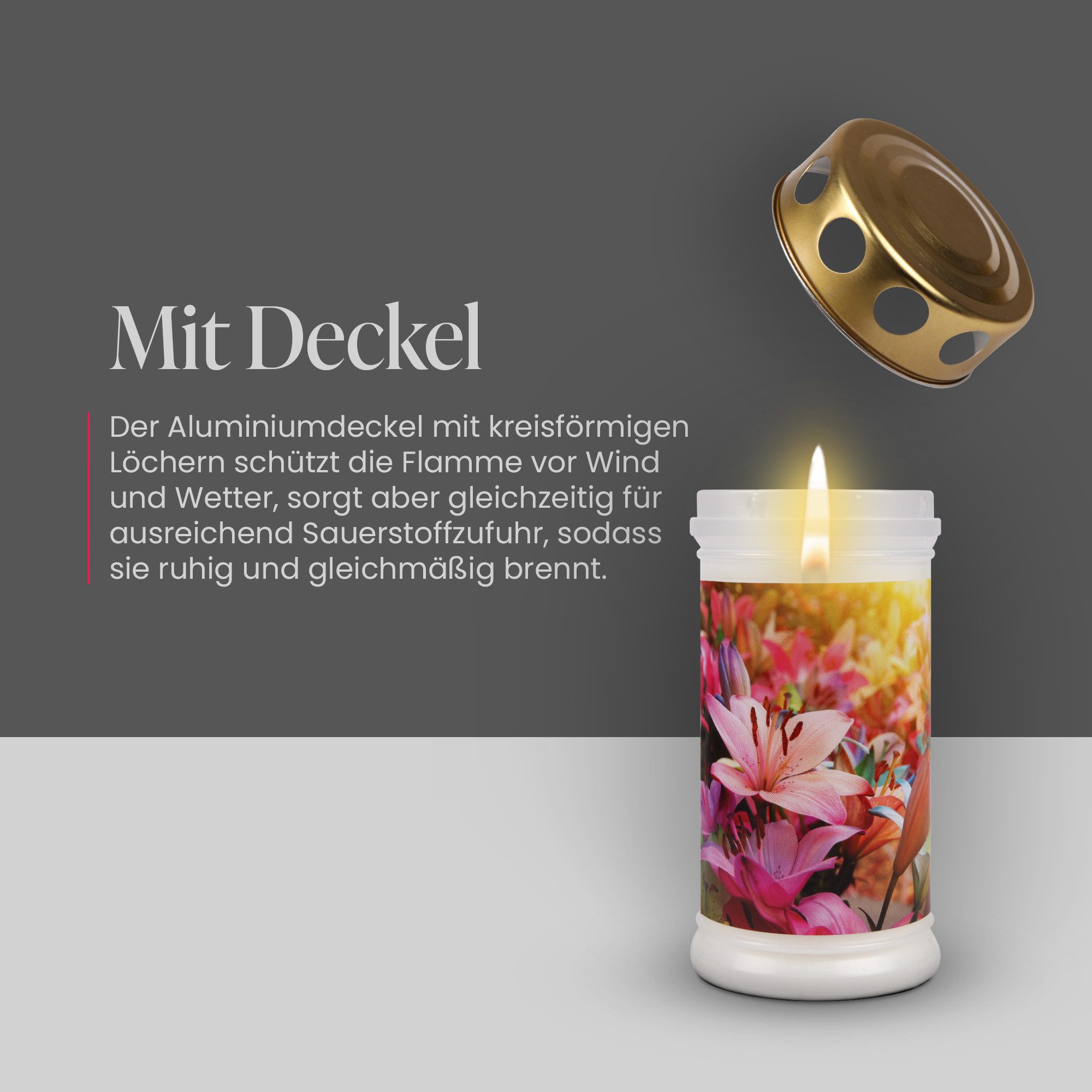 HS Candle Grabkerze Grablicht 72 Std. günstig online kaufen