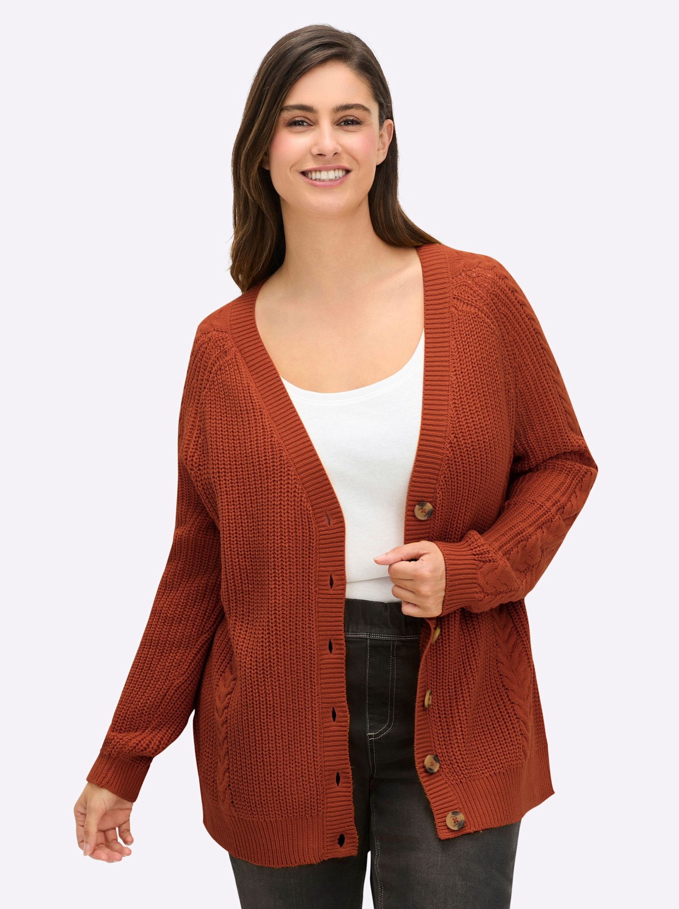 Sieh an! Strickjacke Strickjacke Langarm günstig online kaufen