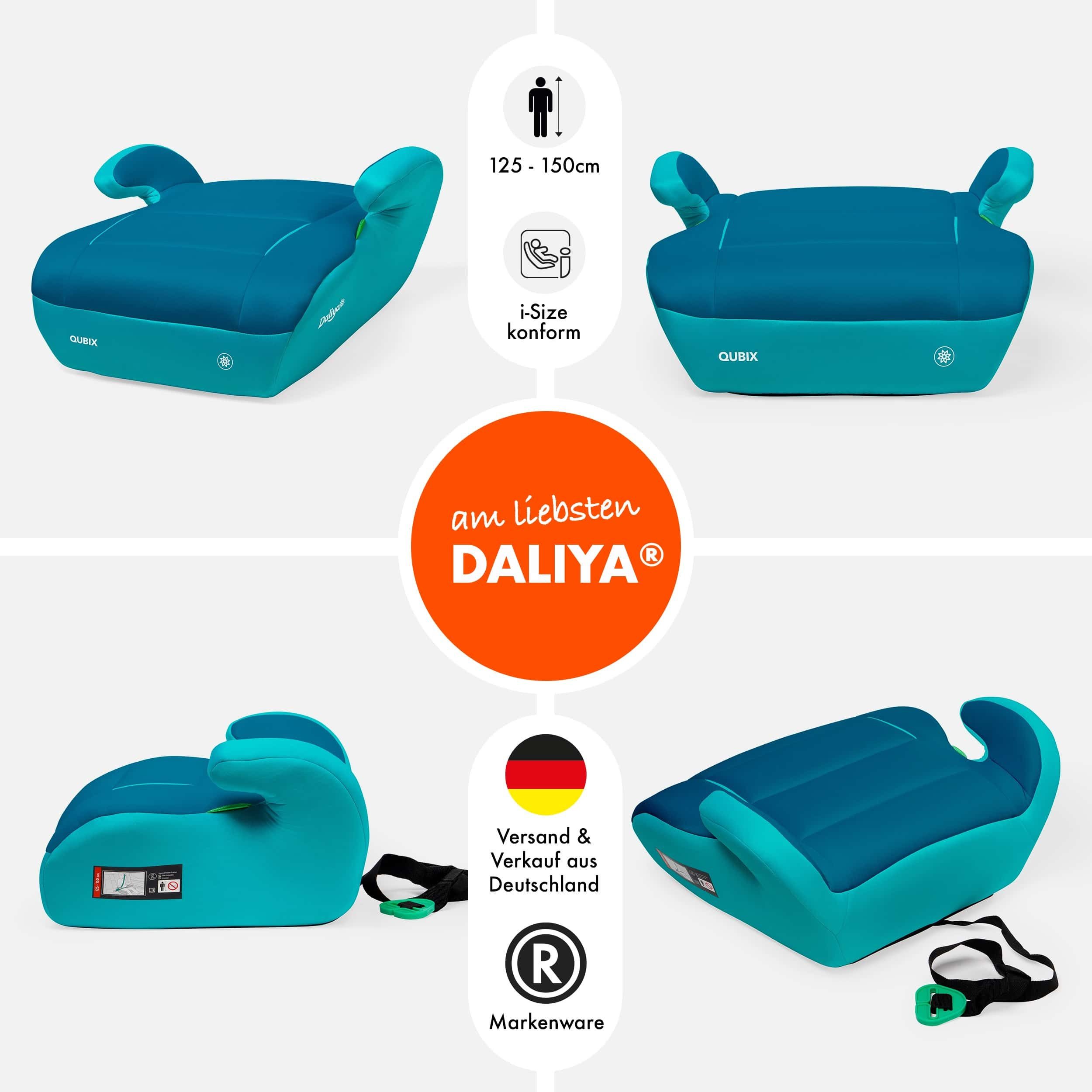 Daliya® Kindersitzerhöhung QUBIX I-Size Sitzerhöhung, Kindersitzerhöhung, Kindersitz, ab: ab 6 Jahre oder 125cm Körpergröße, bis: bis 12 Jahre oder 150cm Körper – Bild 2 von 5