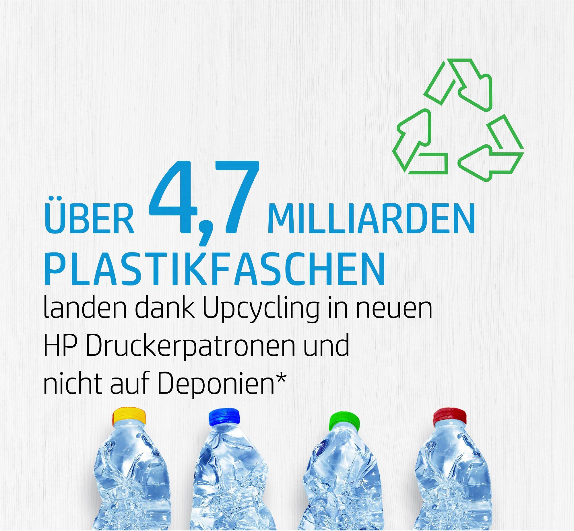 HP Hp original Druckerpatrone 301 Combo Black + C/Y/M Tintenpatrone (Spar-Set, 3 Probemonate gratis* drucken)