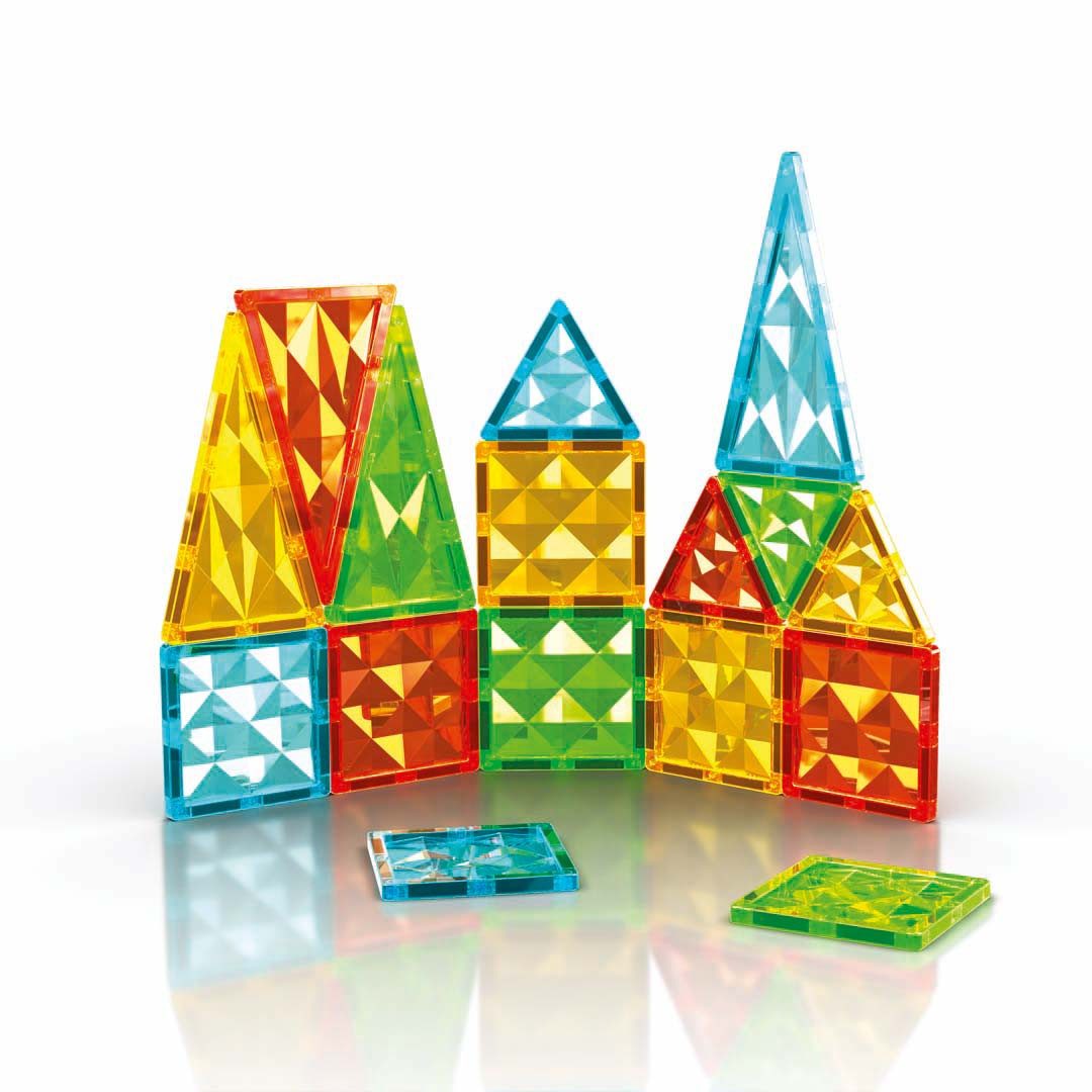 Geomag™ Magnetic Tiles Gems (4100) Magnetspielbausteine, (16 St) – Bild 4 von 5