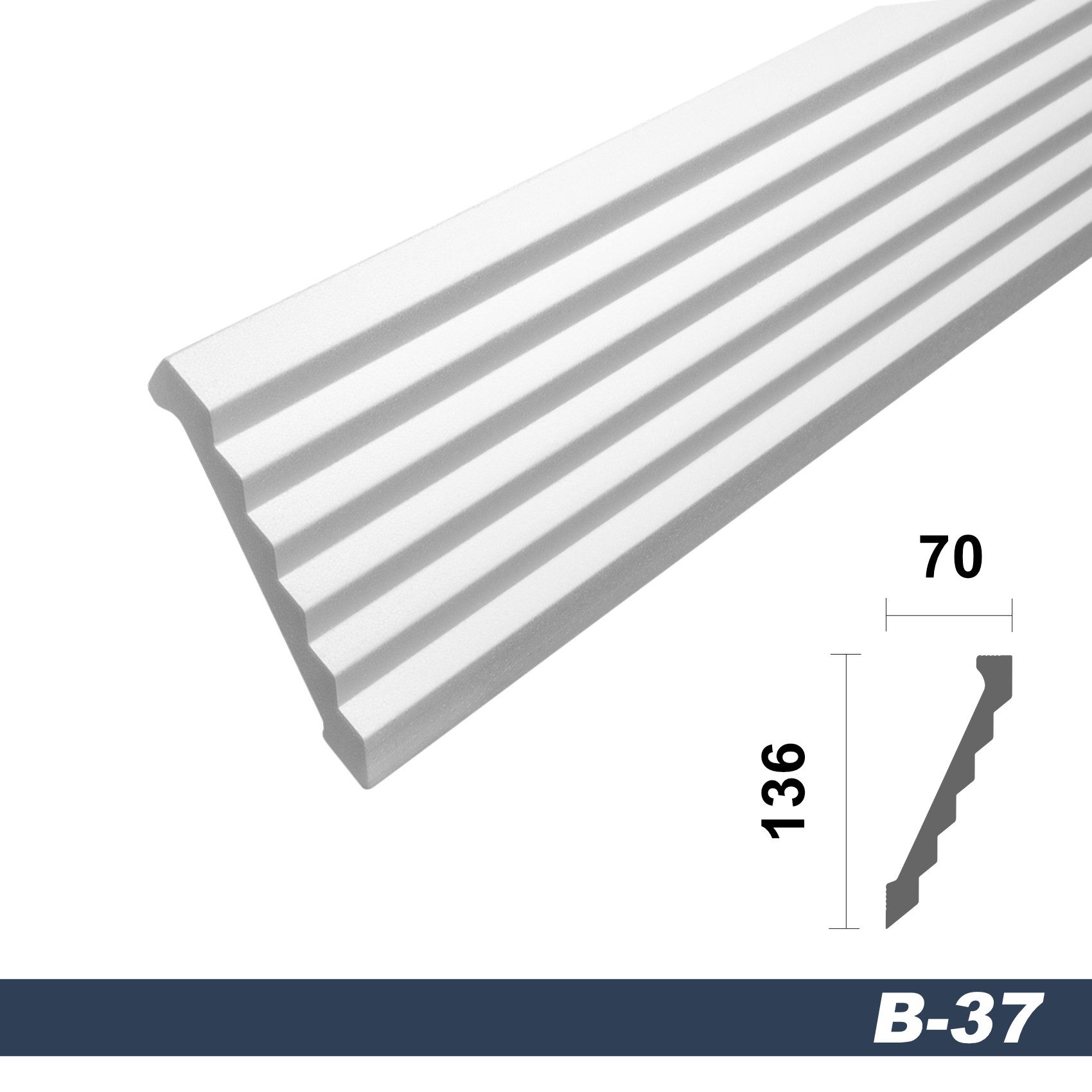 marbet design Stuckleiste B-37, 20 Meter, günstig online kaufen